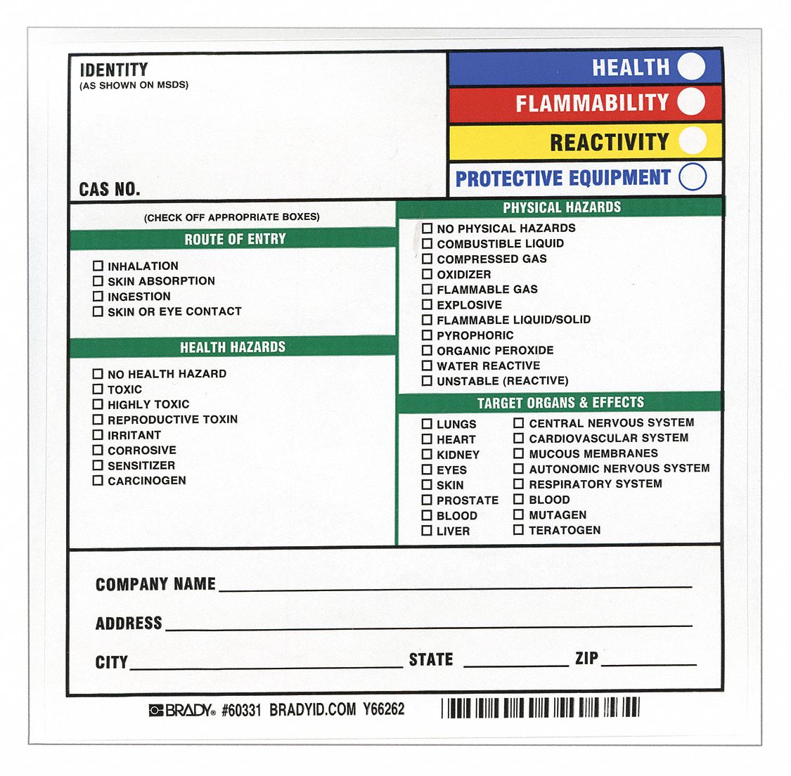 Brady Hmig 3G-OTH-560931