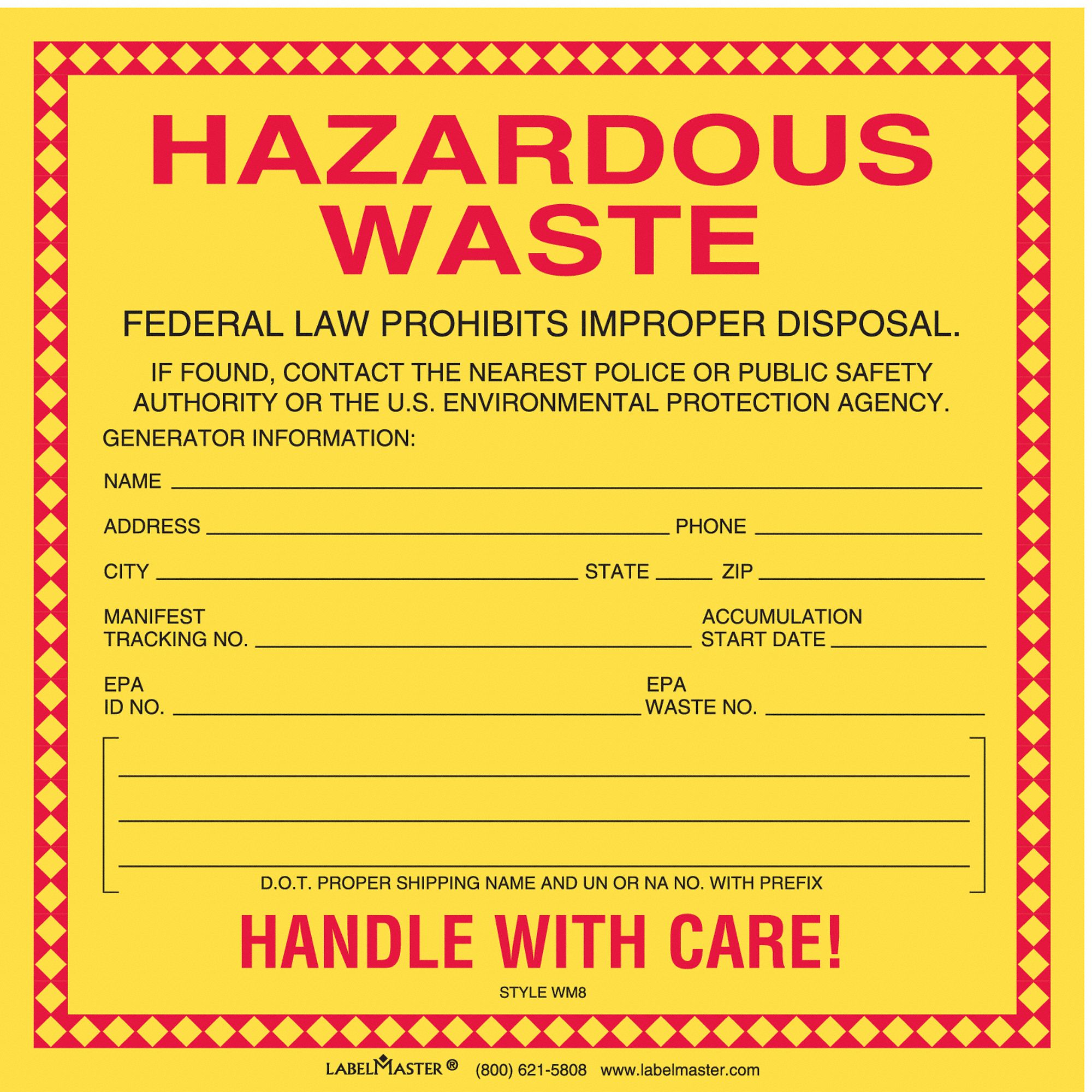 Labelmaster 3G-OTH-581357