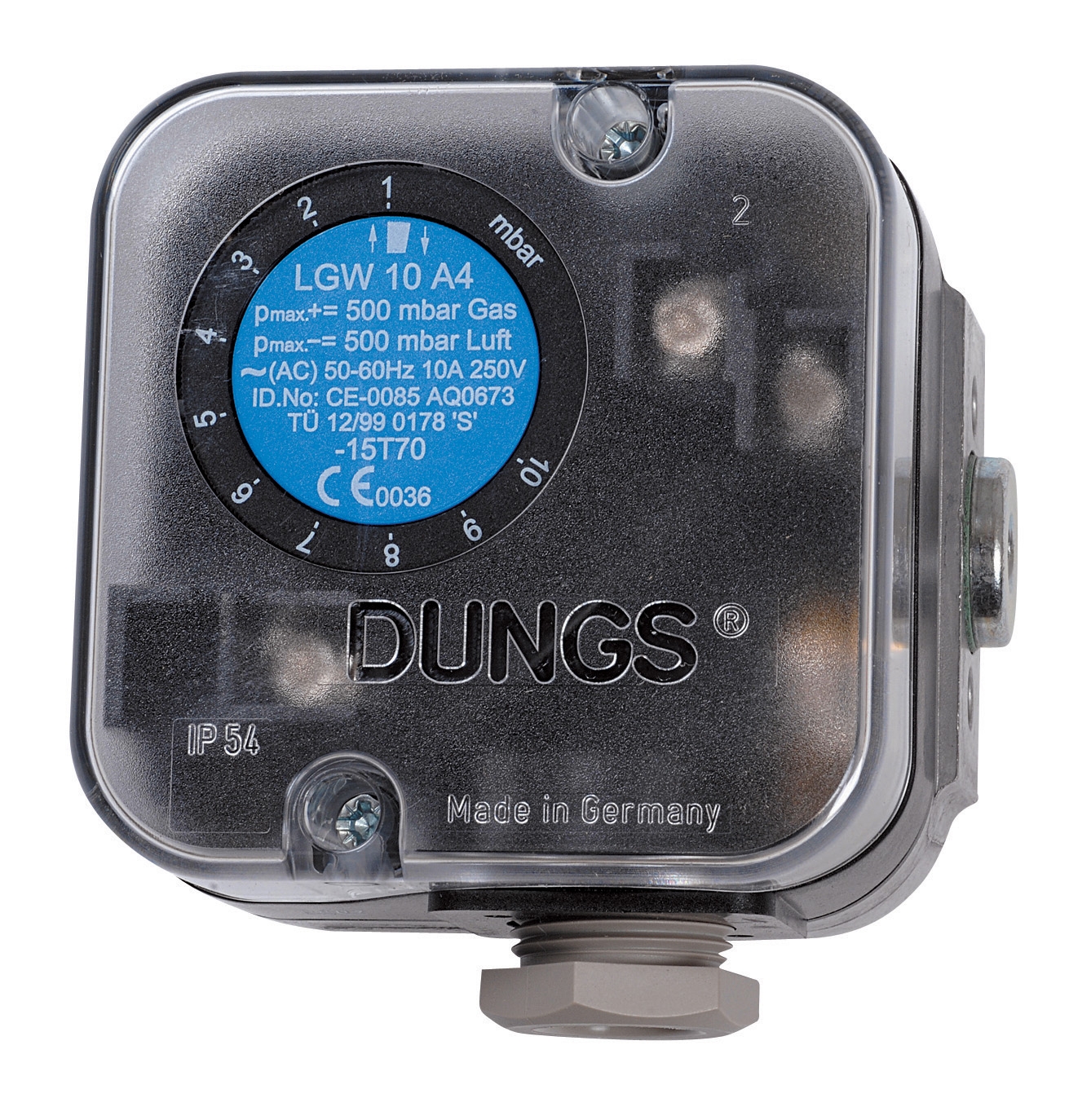 LGW 150 A4/2 30 - 150 Mbar pressure switch