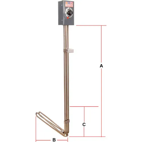 Single setting immersion aquastat internal adjustment 20-200°C