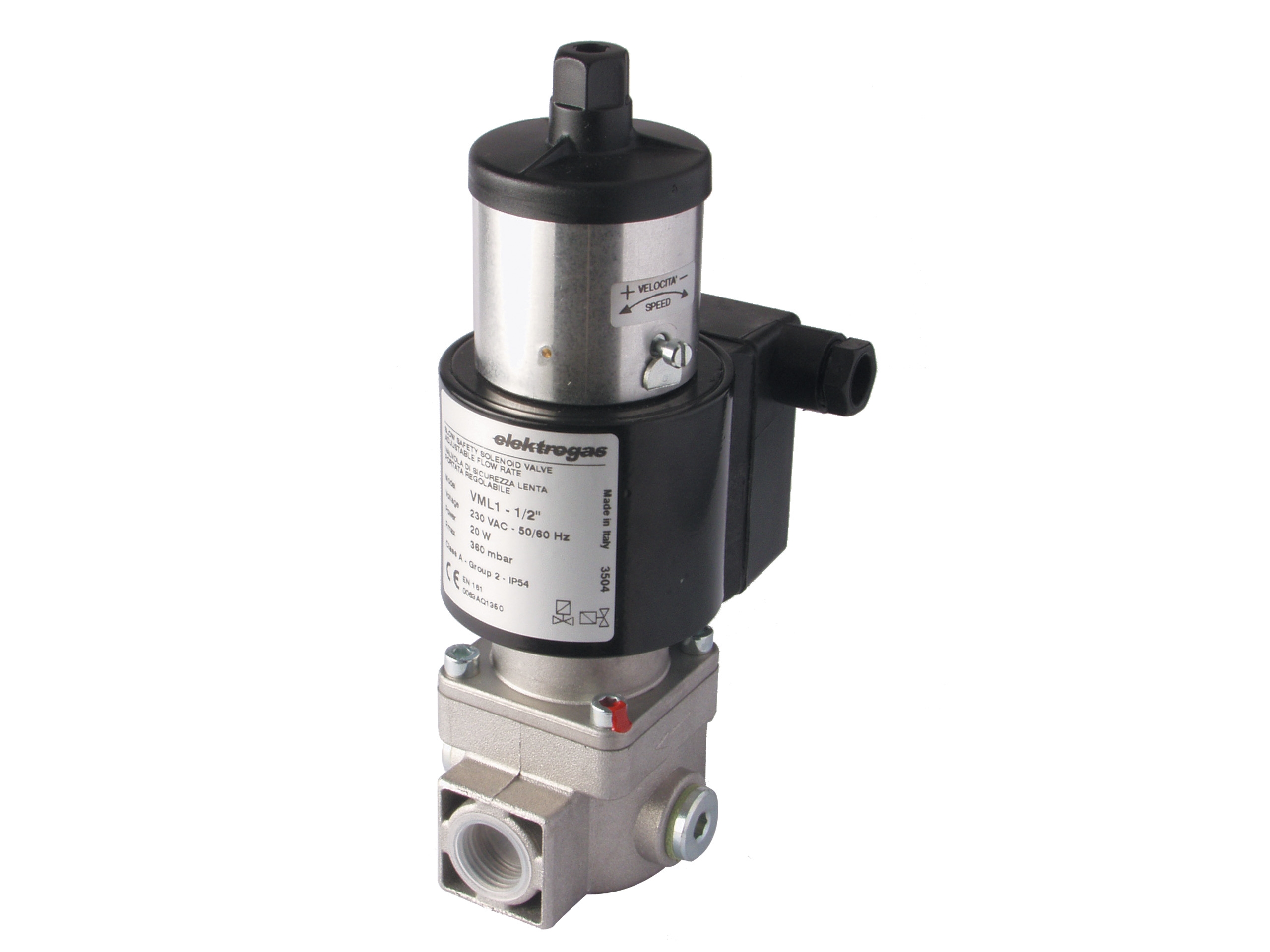Solenoid valve VML0 threaded D3/8" 500 Mbar