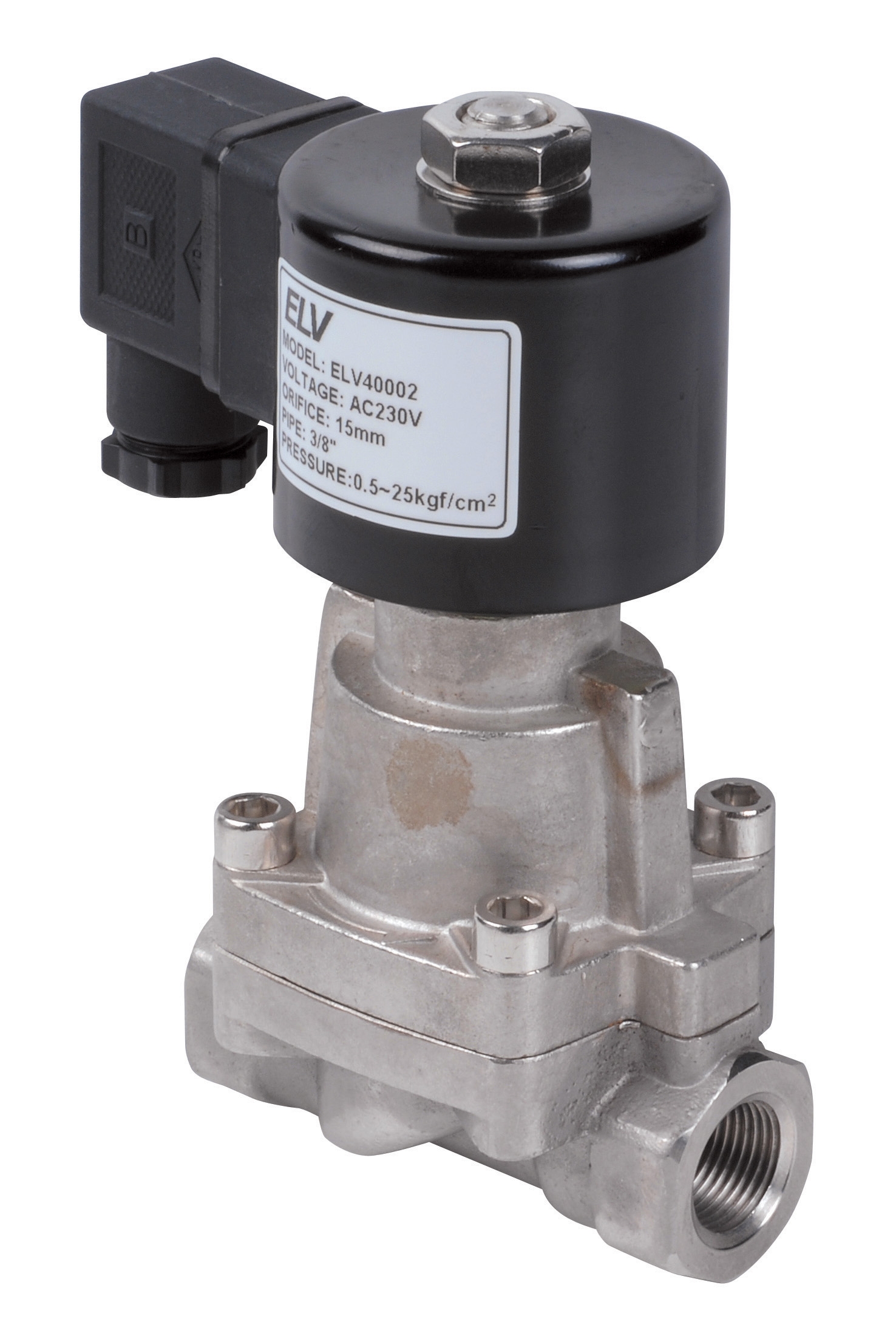 Stainless steel solenoid valve steam D 1"