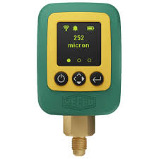 ABS green vacuum gauge D80 -1/+0bar G1/2