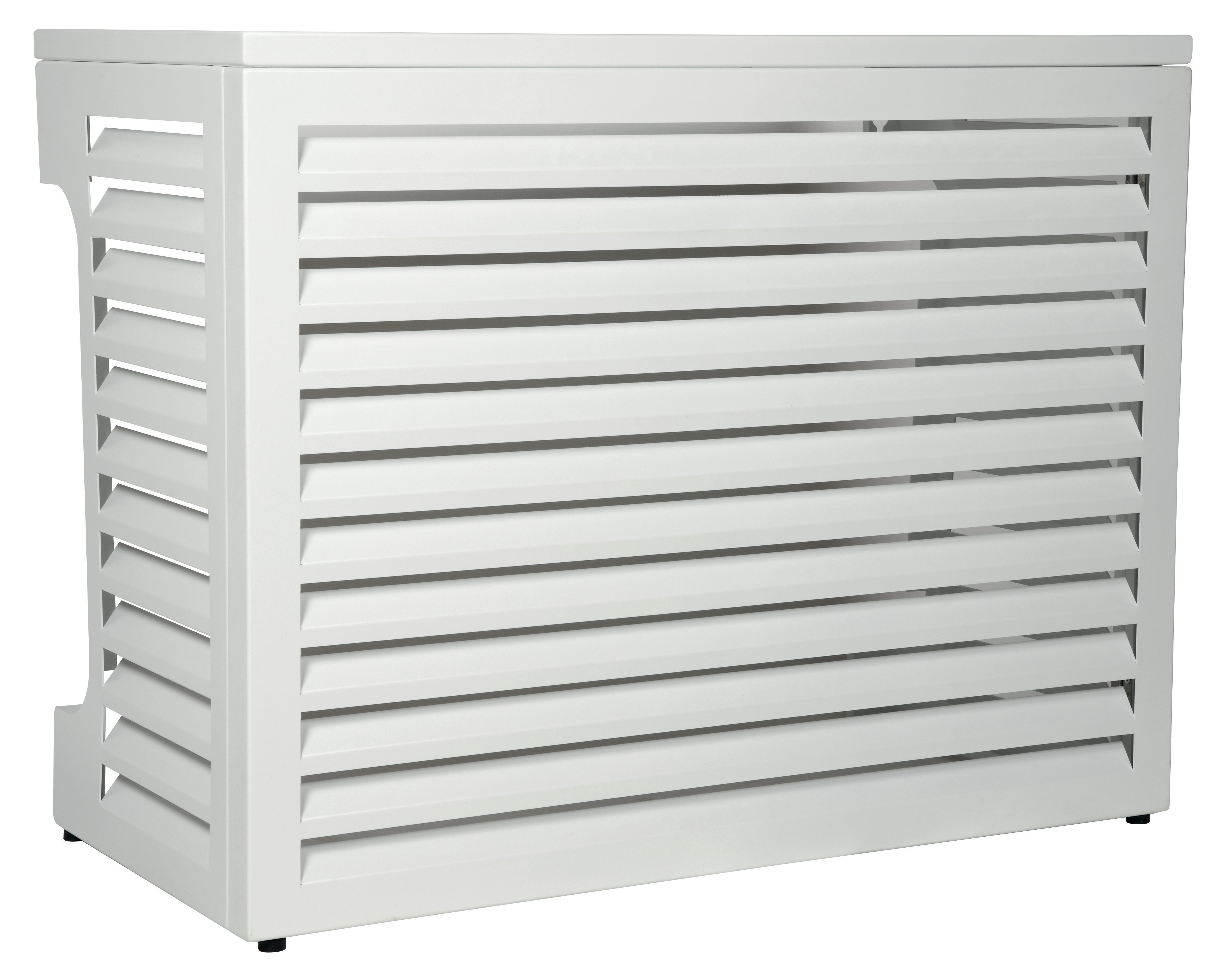 Air conditioning cover Aluminum White Size L - Ext.1050x496x831