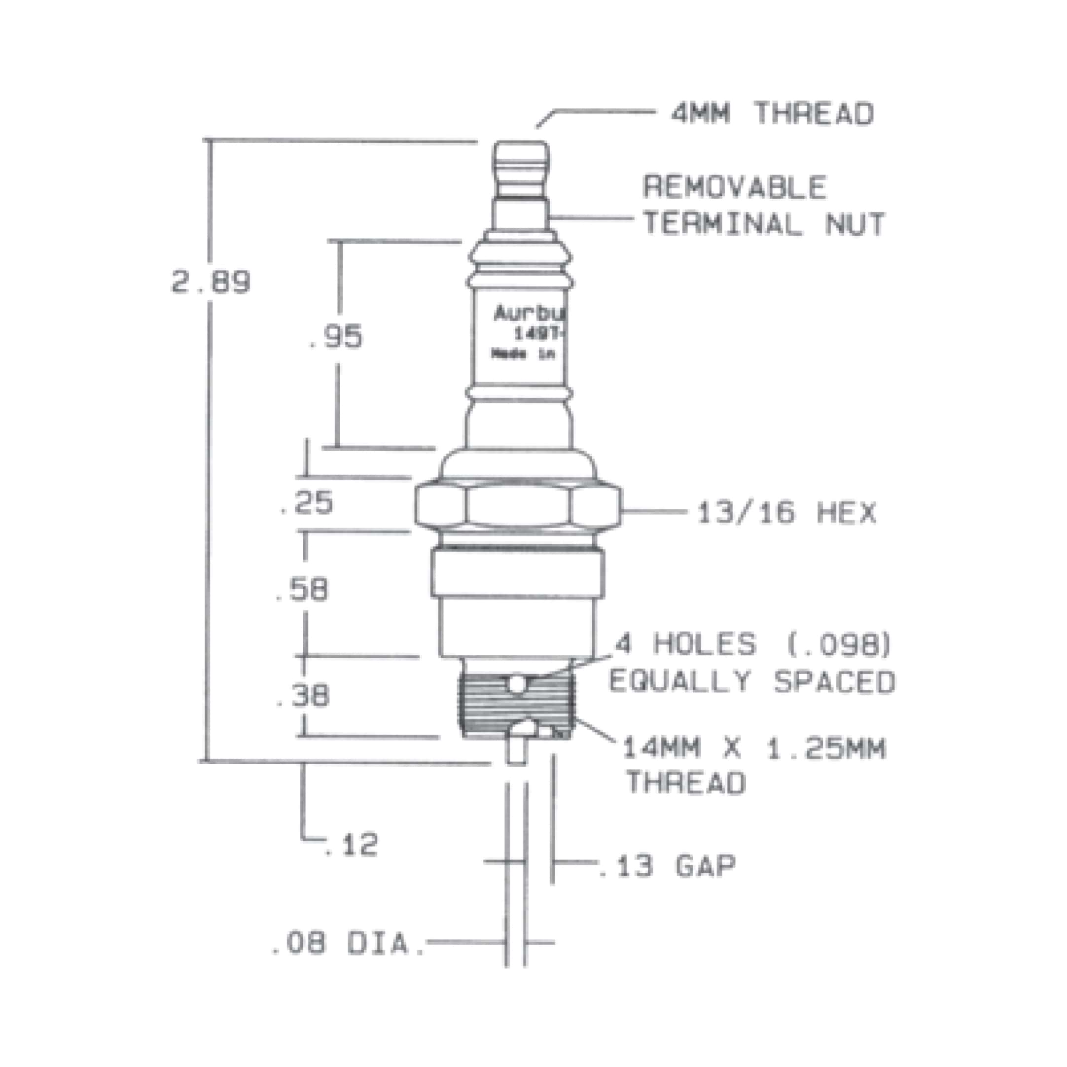 Auburn Electrode - 149T-1 (.090)