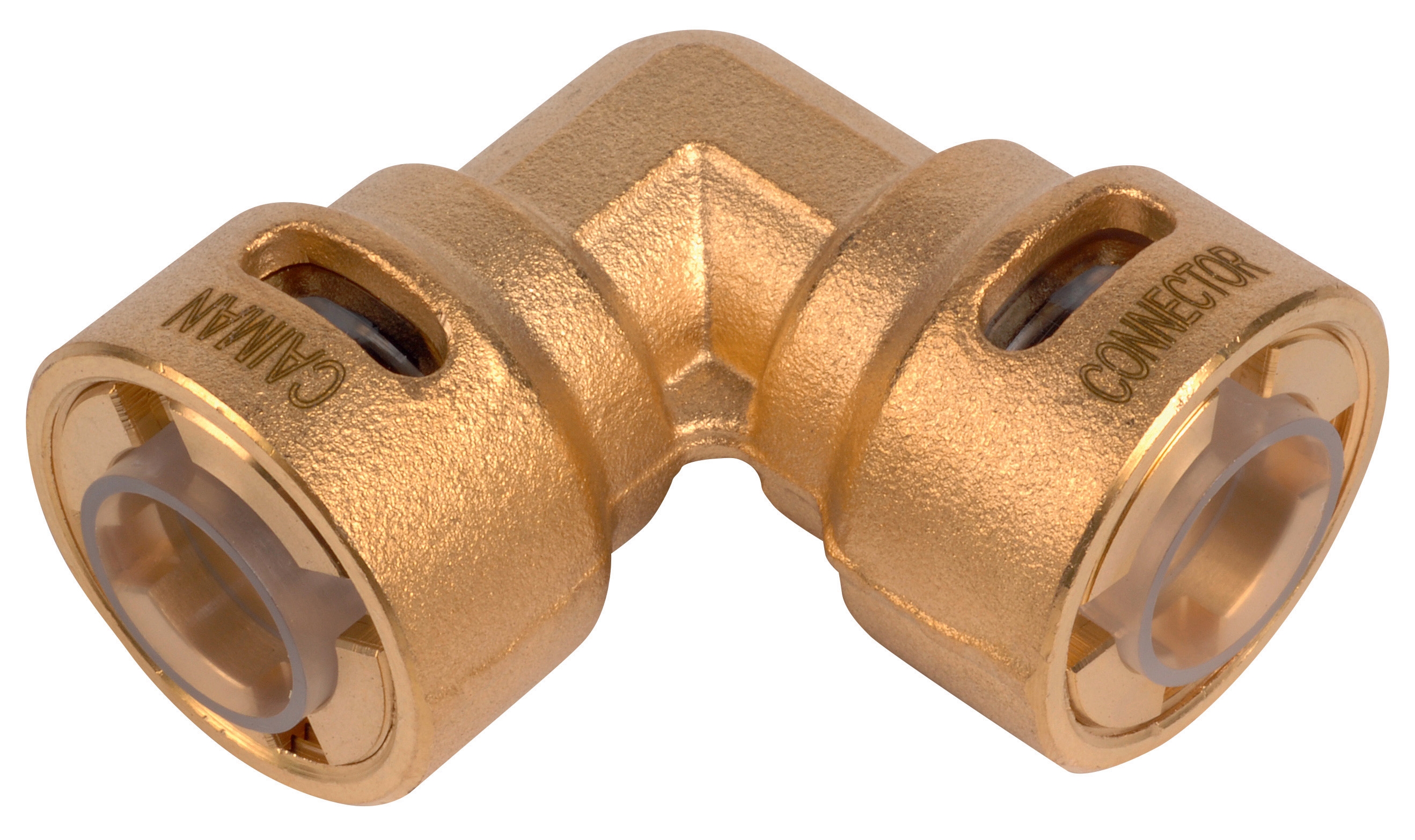 Quick coupling 90° under pressure 1/4"