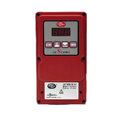 AC Series Actuator. The Fireye rotary actuator is a keypad programmable, direct coupled, modulating motor for use in burner and valve control systems. It is typically used with an electronic control to regulate a process temperature. The drive shaft of the actuator connects to a butterfly valve stem, which rotates 90 degrees from minimum to maximum position.