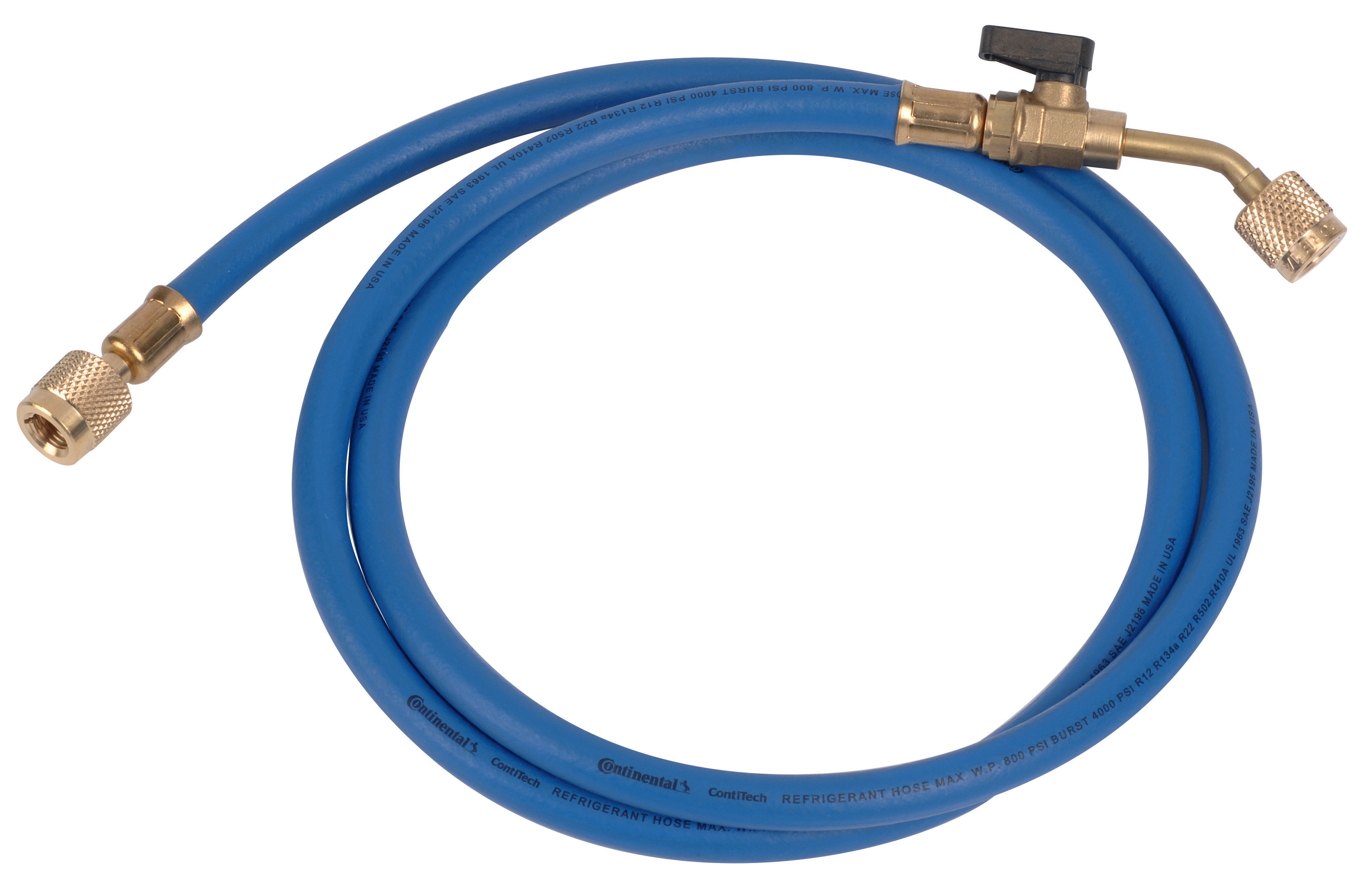 1500+blue valve flexible 1/4" - 1/4"