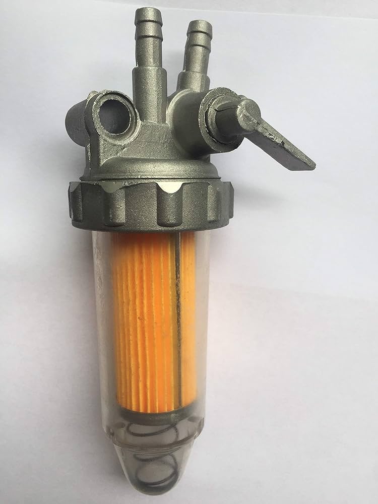 Fuel filter + stop valve 1/2"