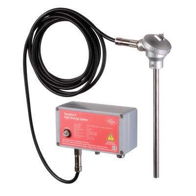 SureFire II High Energy Spark Igniter. Fireye SureFire™ II High Energy Spark Igniters (HESI) are well suited to ignite most gaseous and liquid fuels, either by first igniting a pilot or directly igniting the main burner.