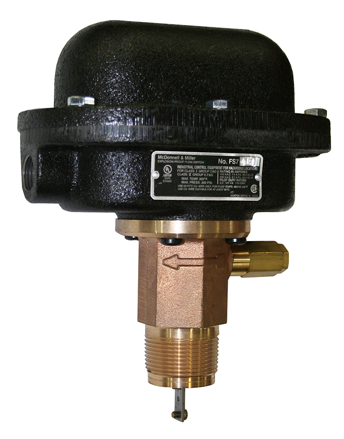 1 1 4 NPT Brass with sealed tube construction Single pole, double throw snap switch Magnetic switching mechanism Sensitivity adjusting screw makes flow...