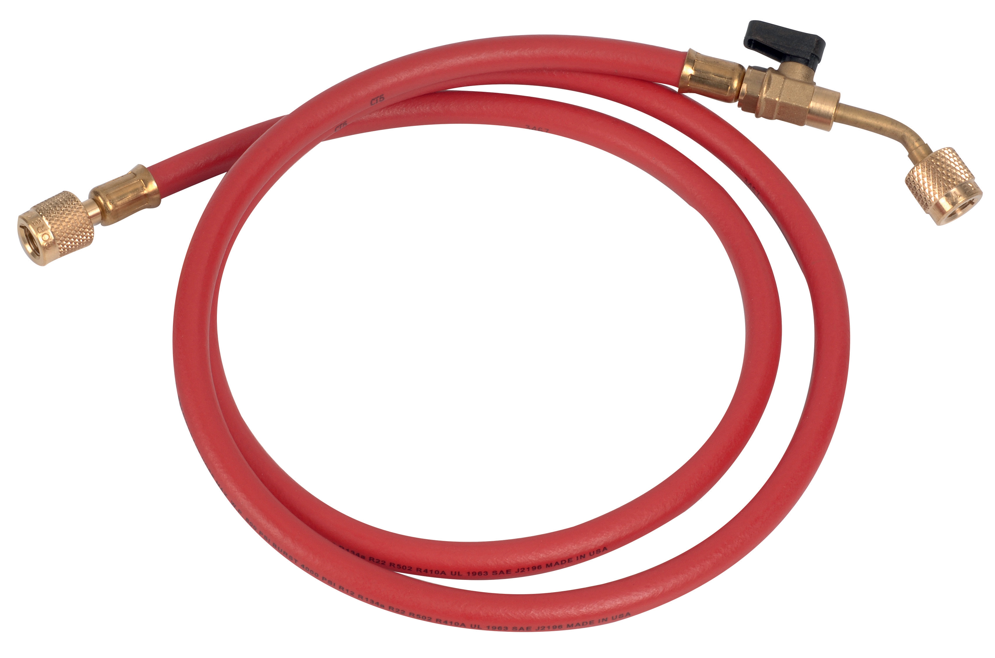 Hose 1500+red valve 1/4" - 1/4"