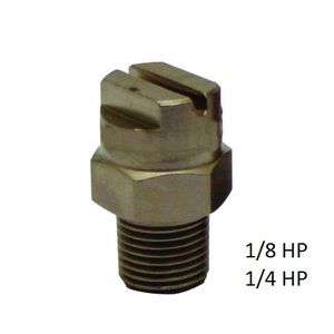 Round jet nozzle type HHP 1/4"M index 08 angle 0° BSPT