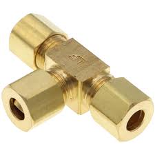 Compression fitting 1/4"x1/4" brass - BRLK-14-14