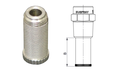 Hydraulic atomizer MX 1.5 1/4M stainless steel