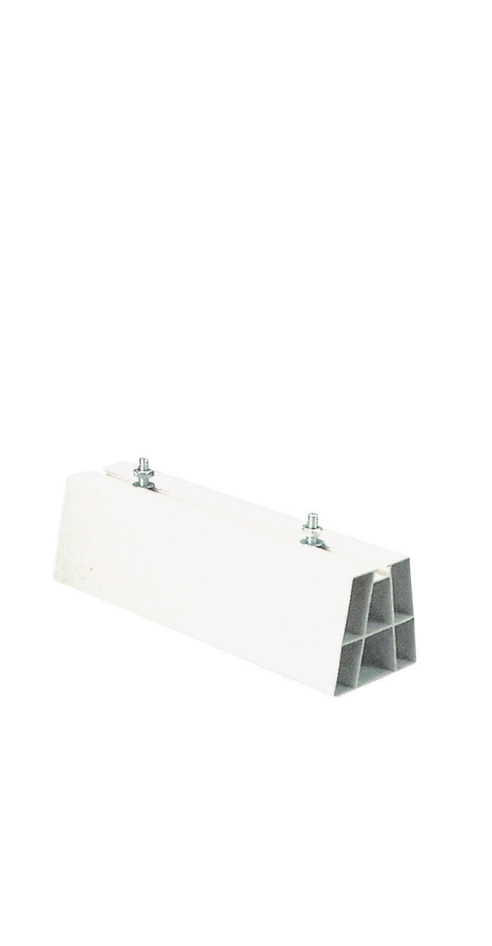 White floor support 1000 (per pair)