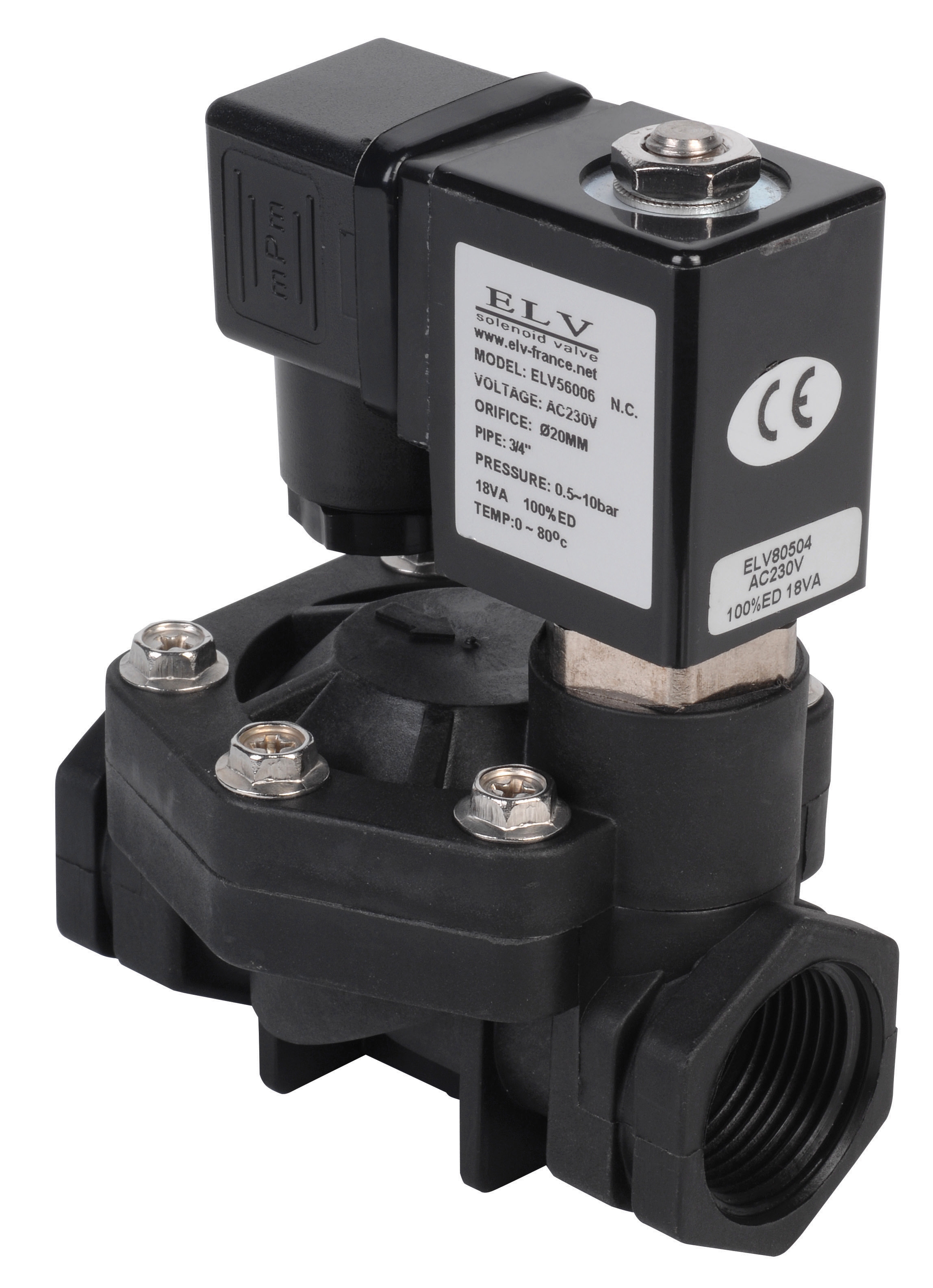 Plastic solenoid D.1" NF 230V