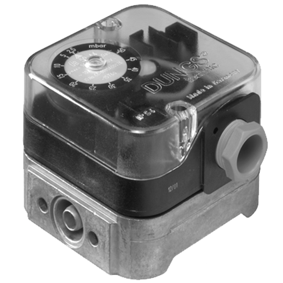 DUNGS ÜB, NB...A4 - Pressure Limiters for gas, air, flue, exhaust gases and hydrogen - Pressure switch