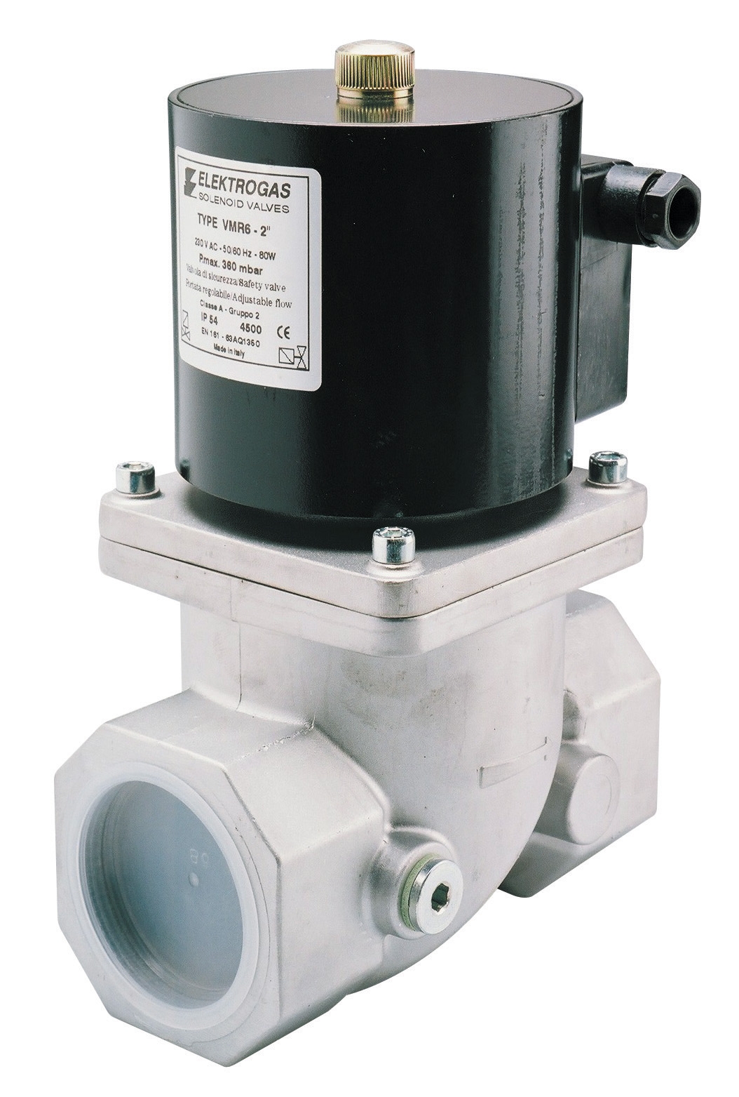 Solenoid valve VMR 6 threaded D2" 500 Mbar