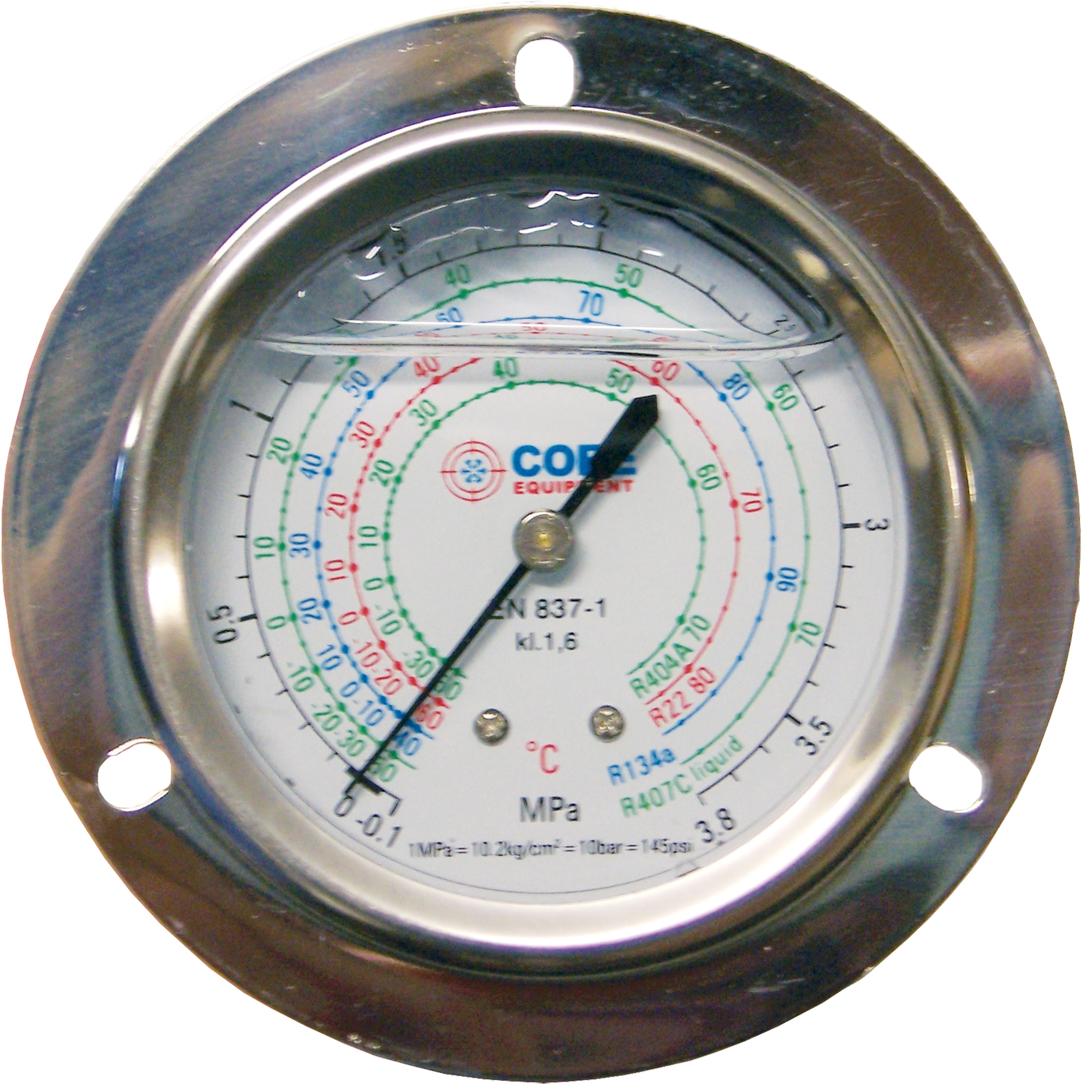 Glycerin stainless collector manometer D63 HP 07003010