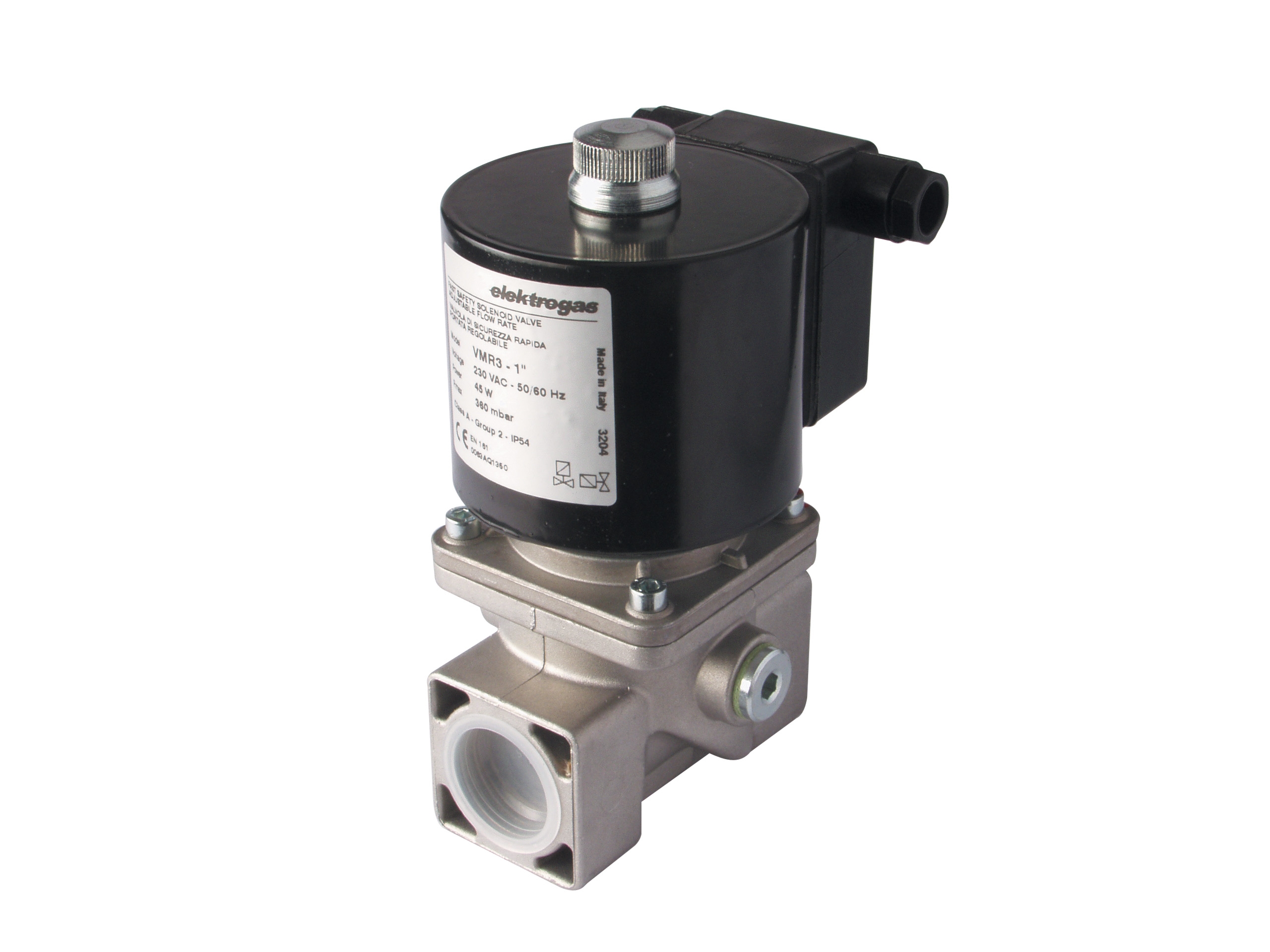 Solenoid valve VMR 35 threaded D1"1/4 500 Mbar