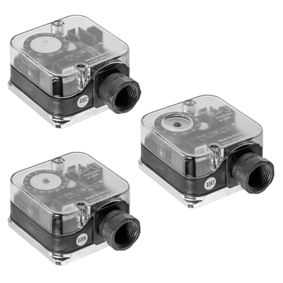 DUNGS G...A2 - Pressure Switches and Pressure Limiters for gas, air, flue and exhaust gases for DUNGS multifunctional device (US/CA)
