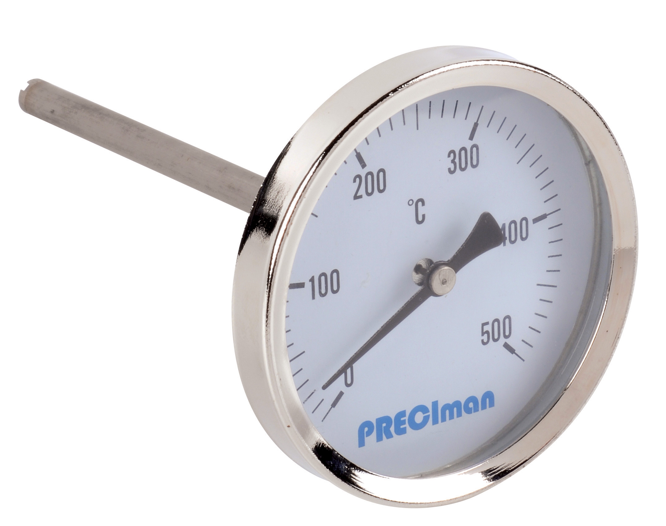 Axial thermometer D64 0/+500°C L200mm