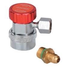 Quick coupling 90° HP R1234yf automotive