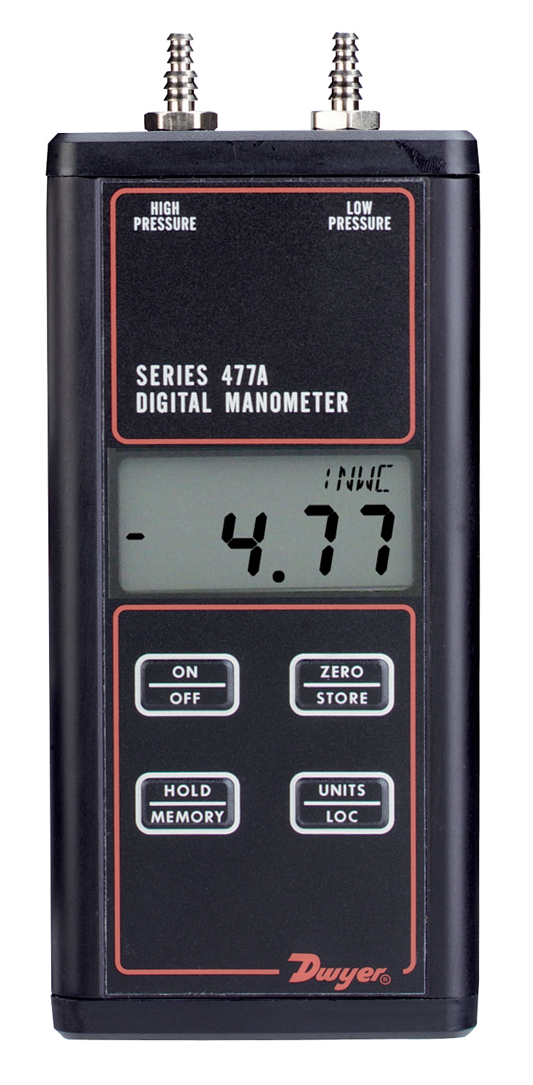 Digital pressure gauge 0-500Mbar Dwyer 477AV-3