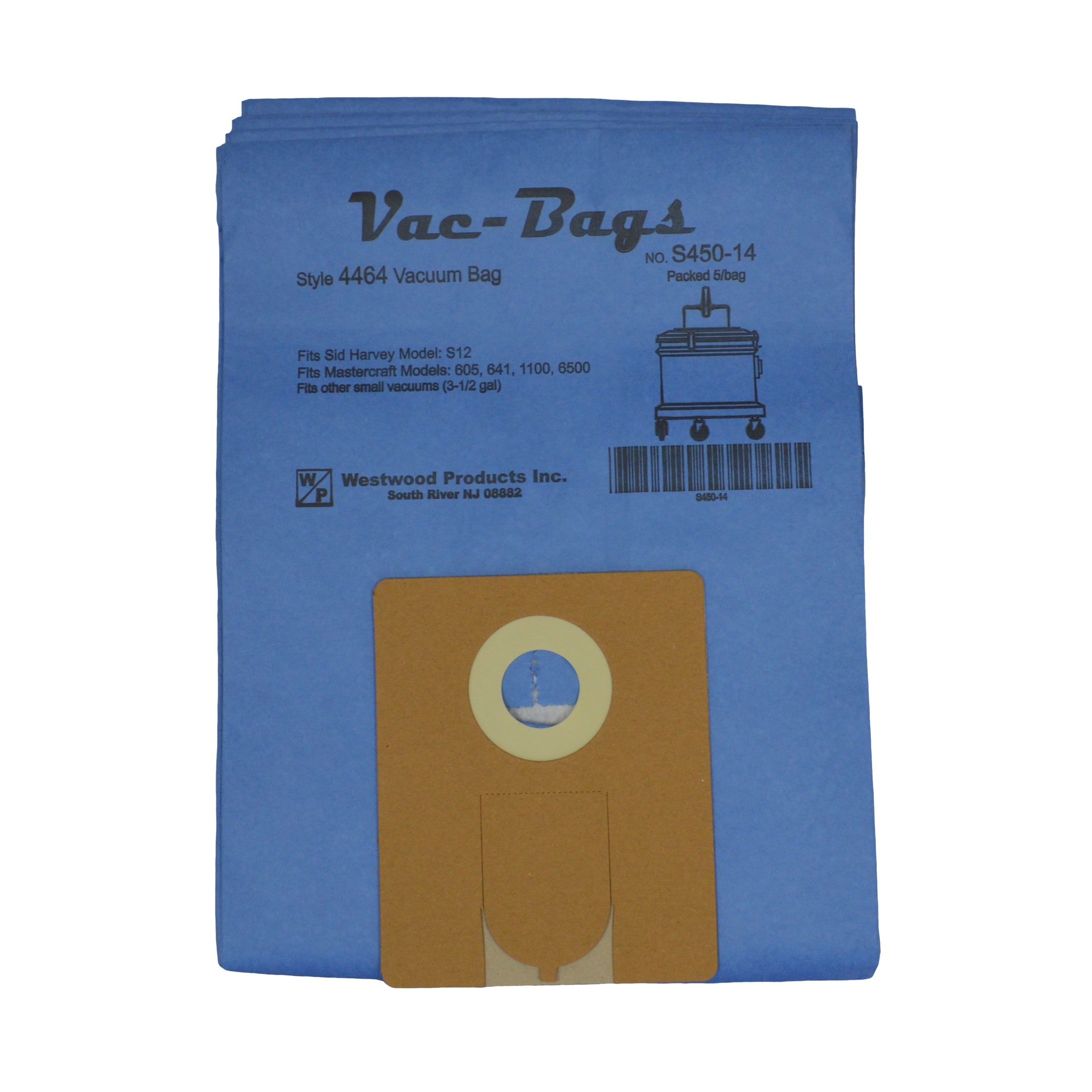 Vacuum Cleaner Bags - Style 4464 (3-1/2 gal) | S450-14