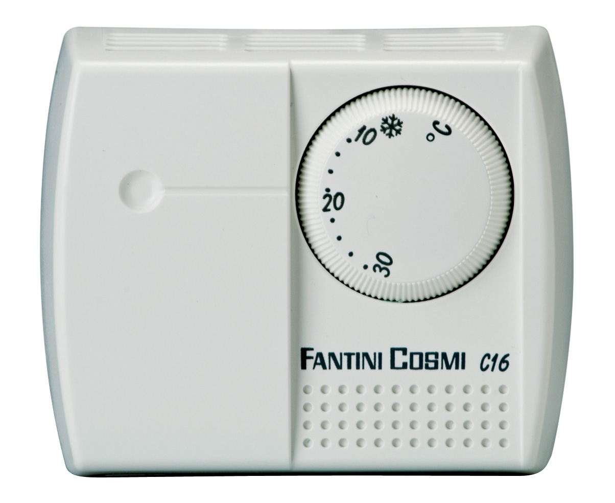 Room thermostat with vapor tension C16IL