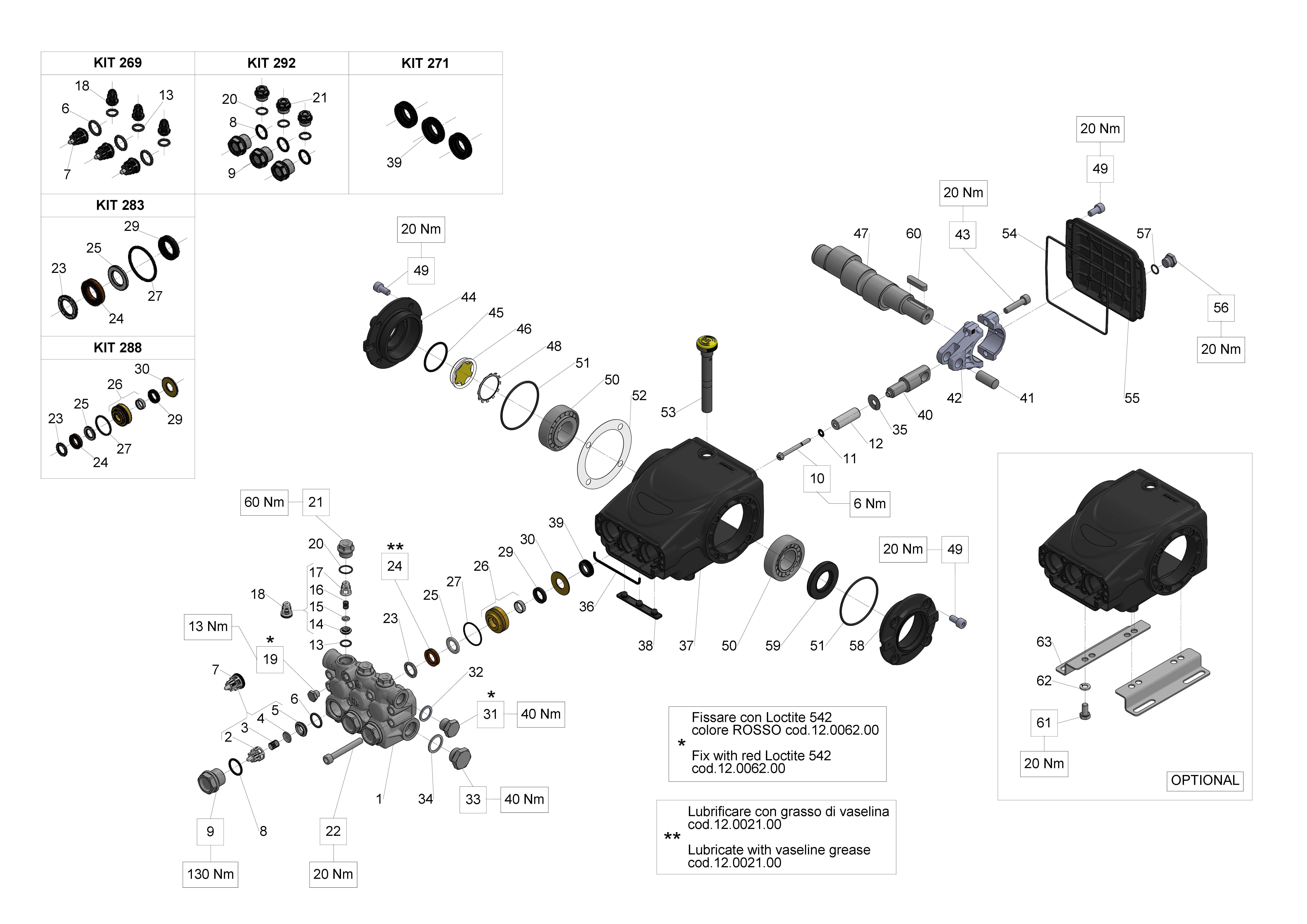 E3E2520 — Male shaft (key) exploded diagram