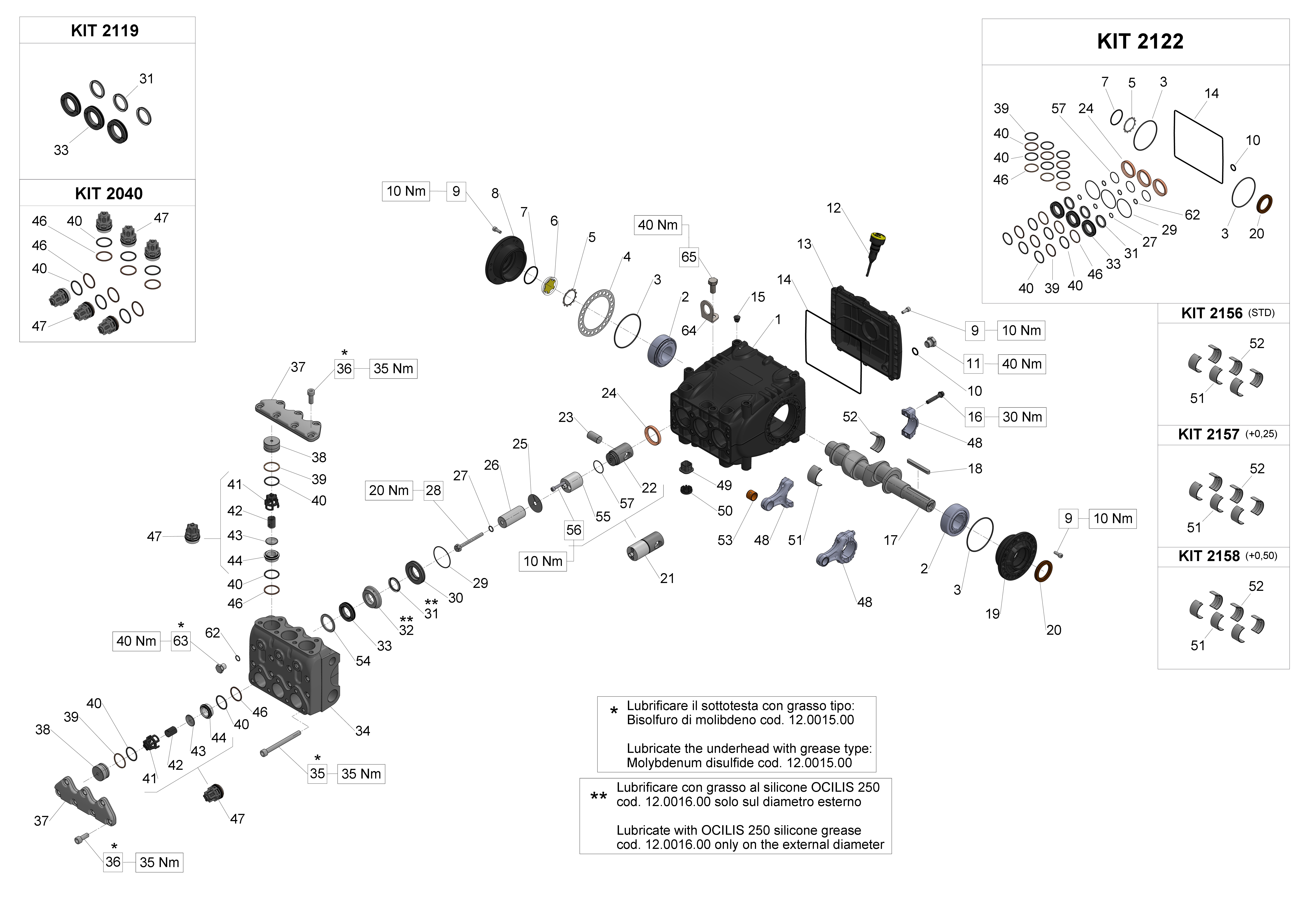 SS7061H — Male shaft (key) - GAS exploded diagram