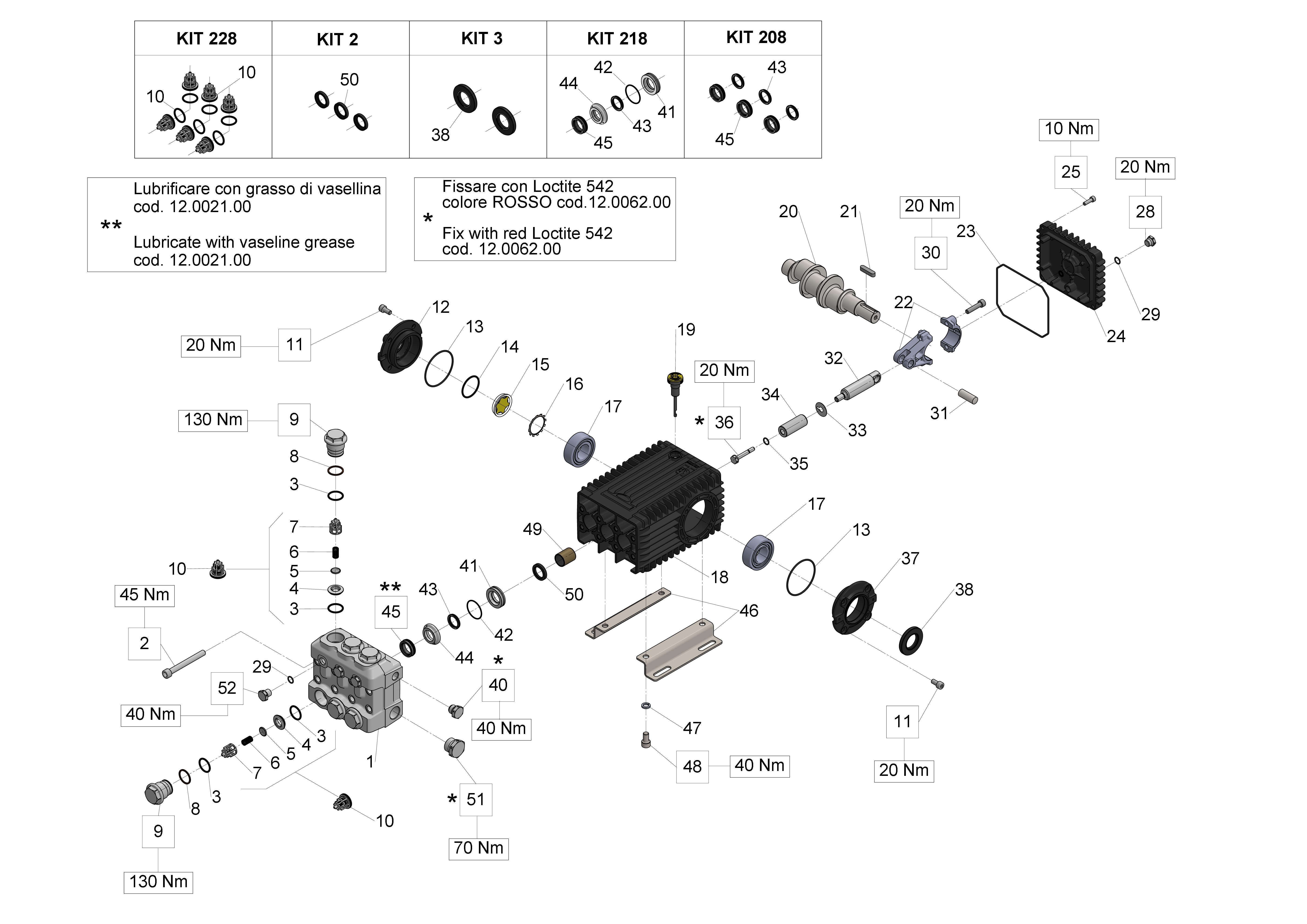 SSE2035 — Male shaft (key) - (plugs) exploded diagram