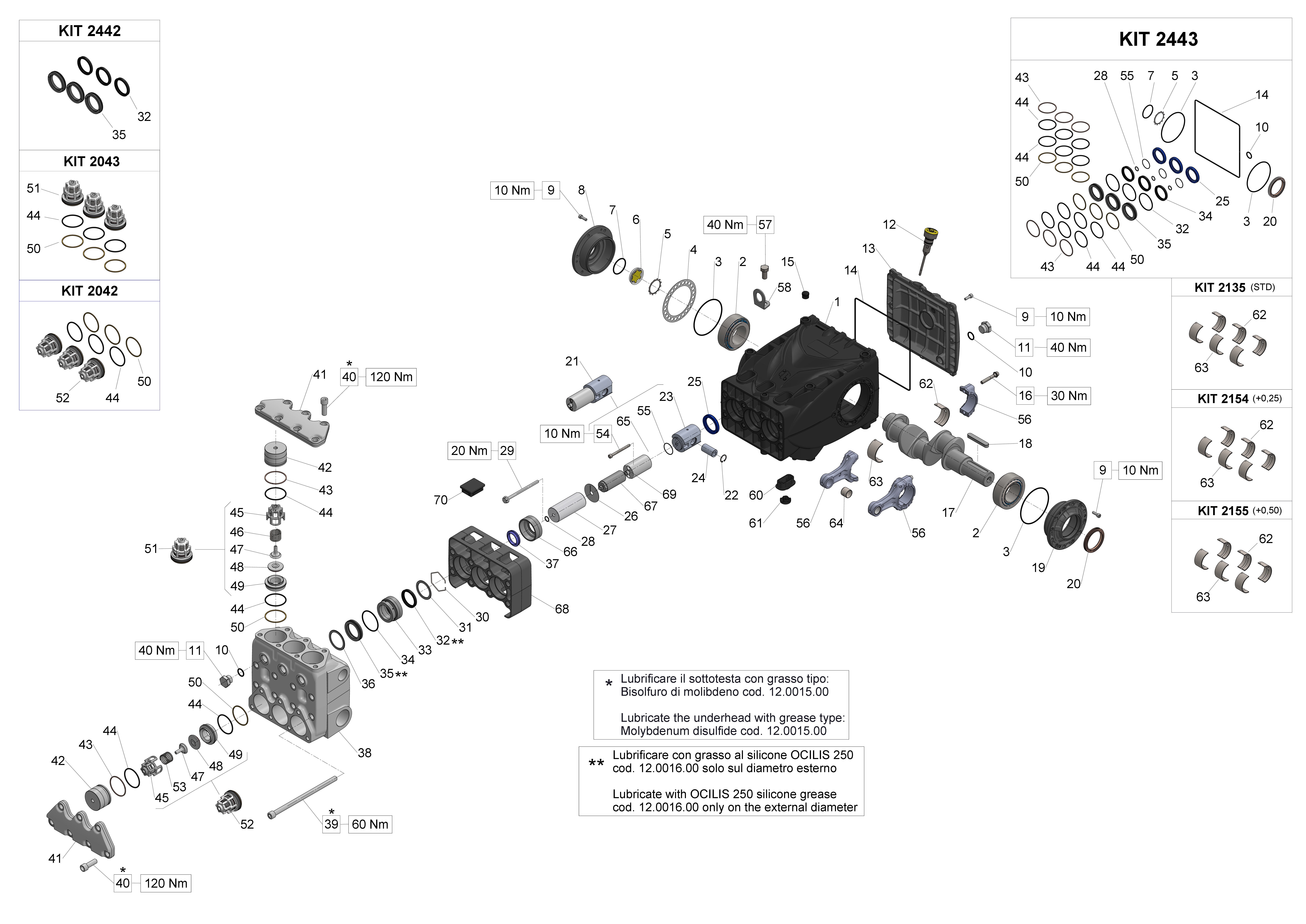 SWS71170 — Male shaft (key) - GAS exploded diagram