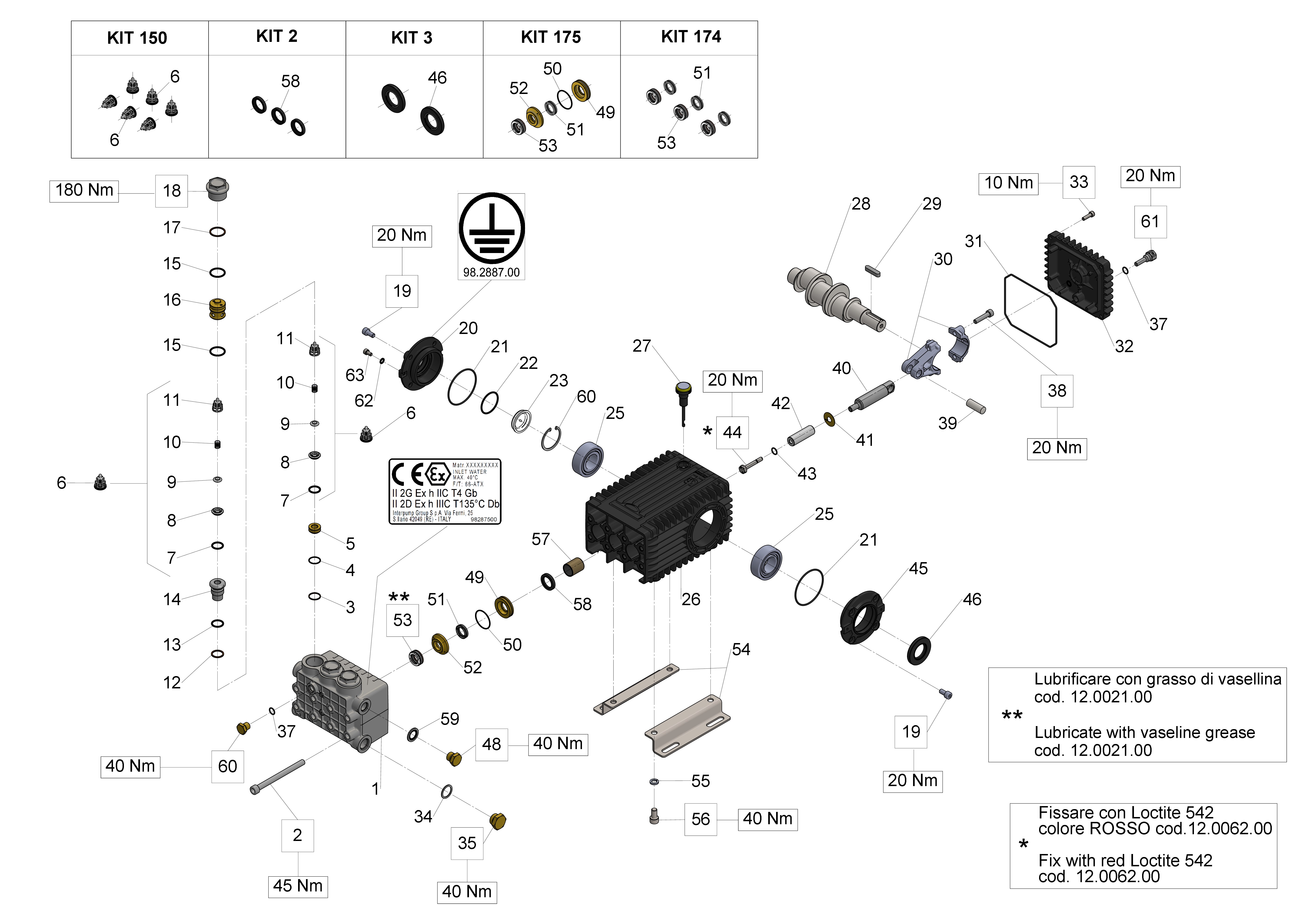 T5018 — Male shaft (key) exploded diagram