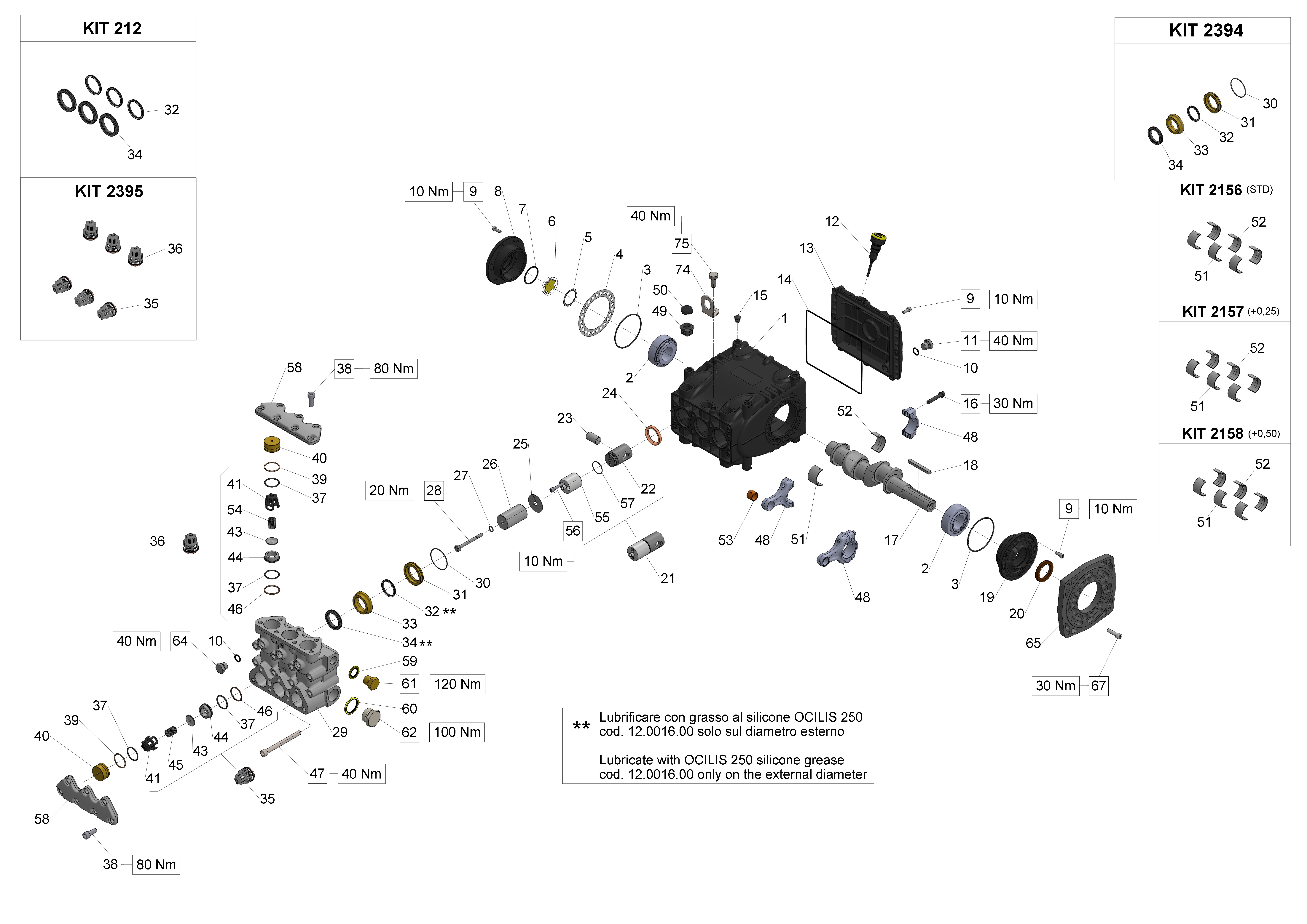 VHT7095 — Male shaft (key) - GAS exploded diagram