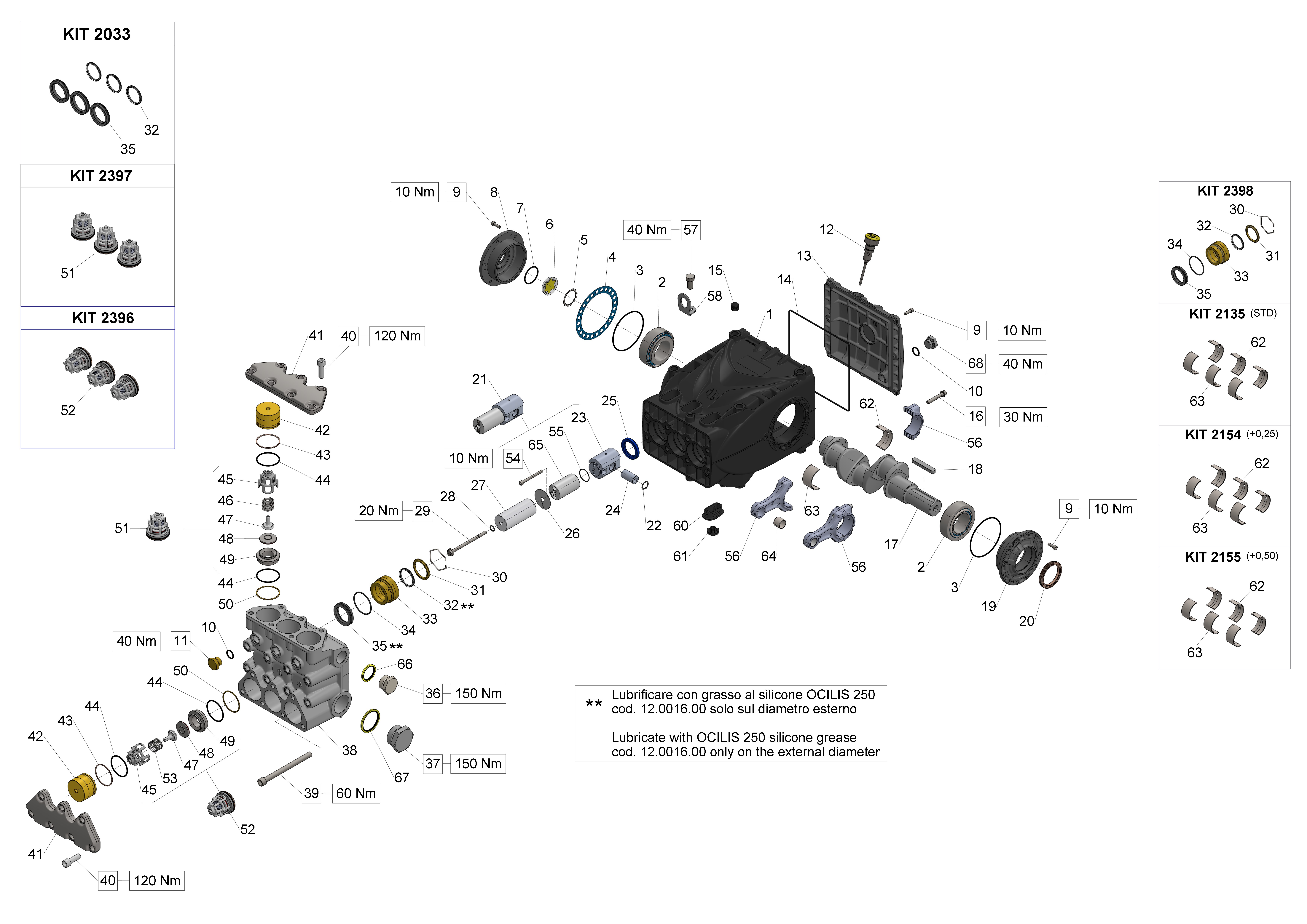 VHT71150 — Male shaft (key) - GAS exploded diagram