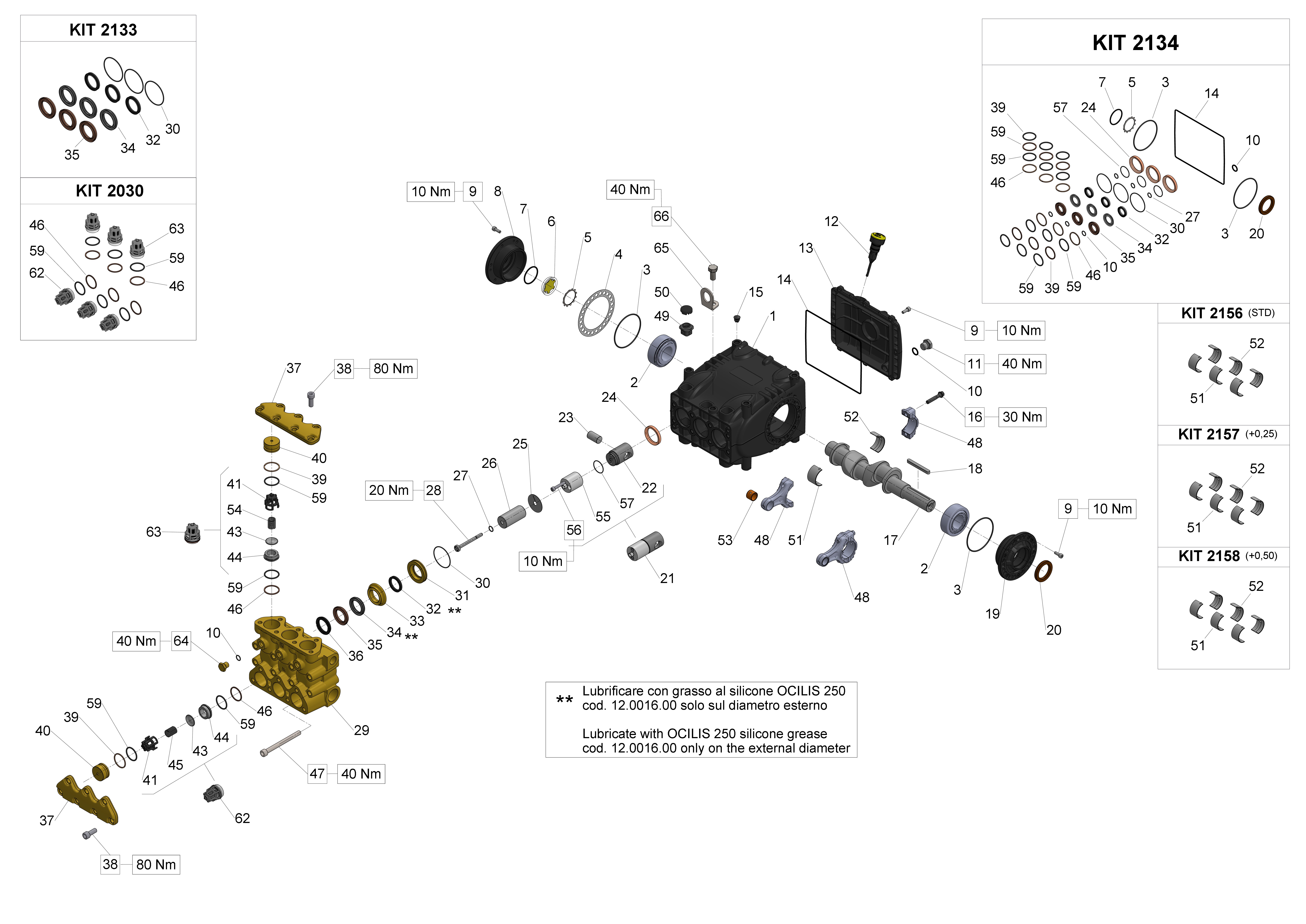 W100100H — Male shaft (key) - GAS exploded diagram