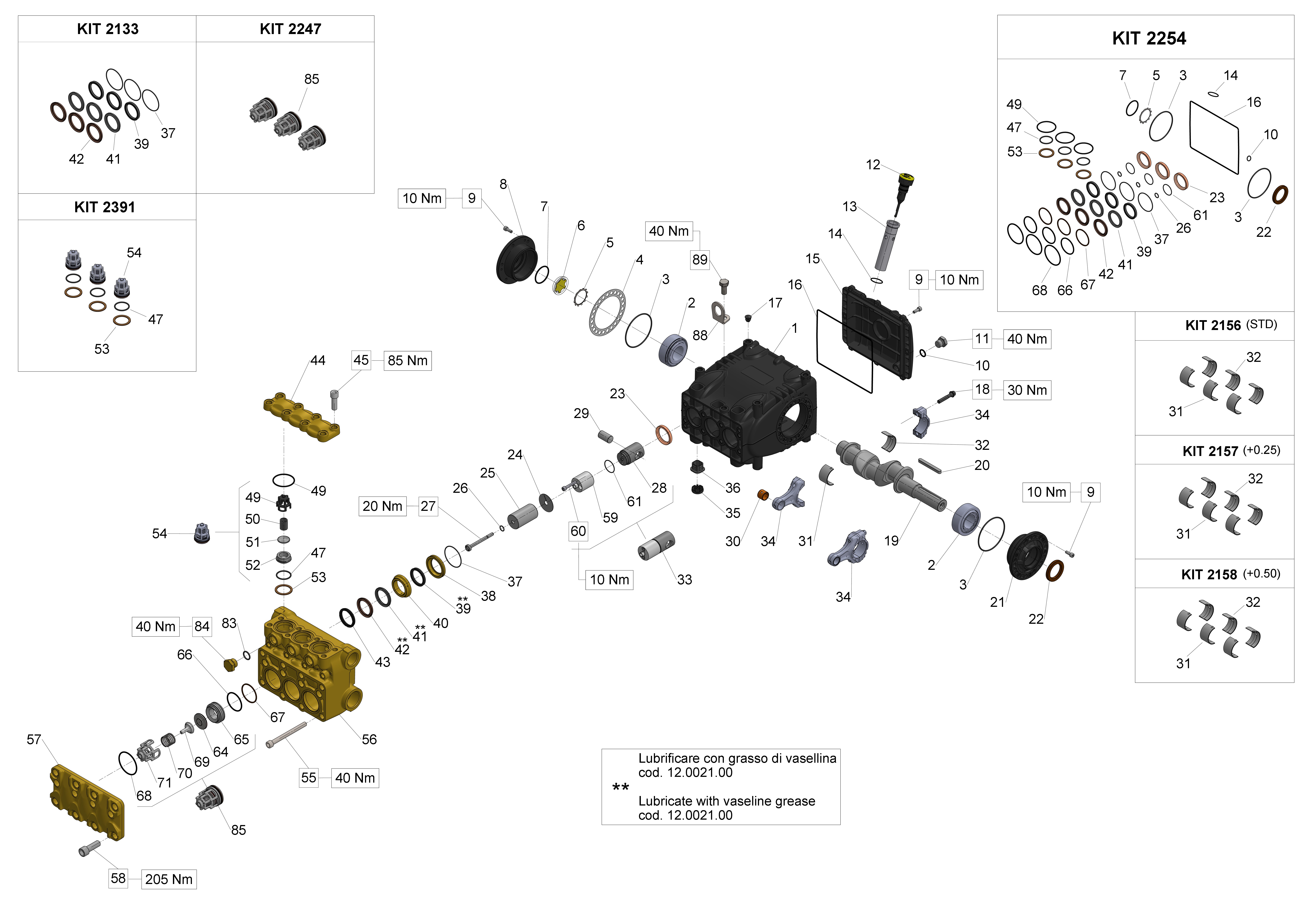 W120120 — Male shaft (key) - GAS exploded diagram