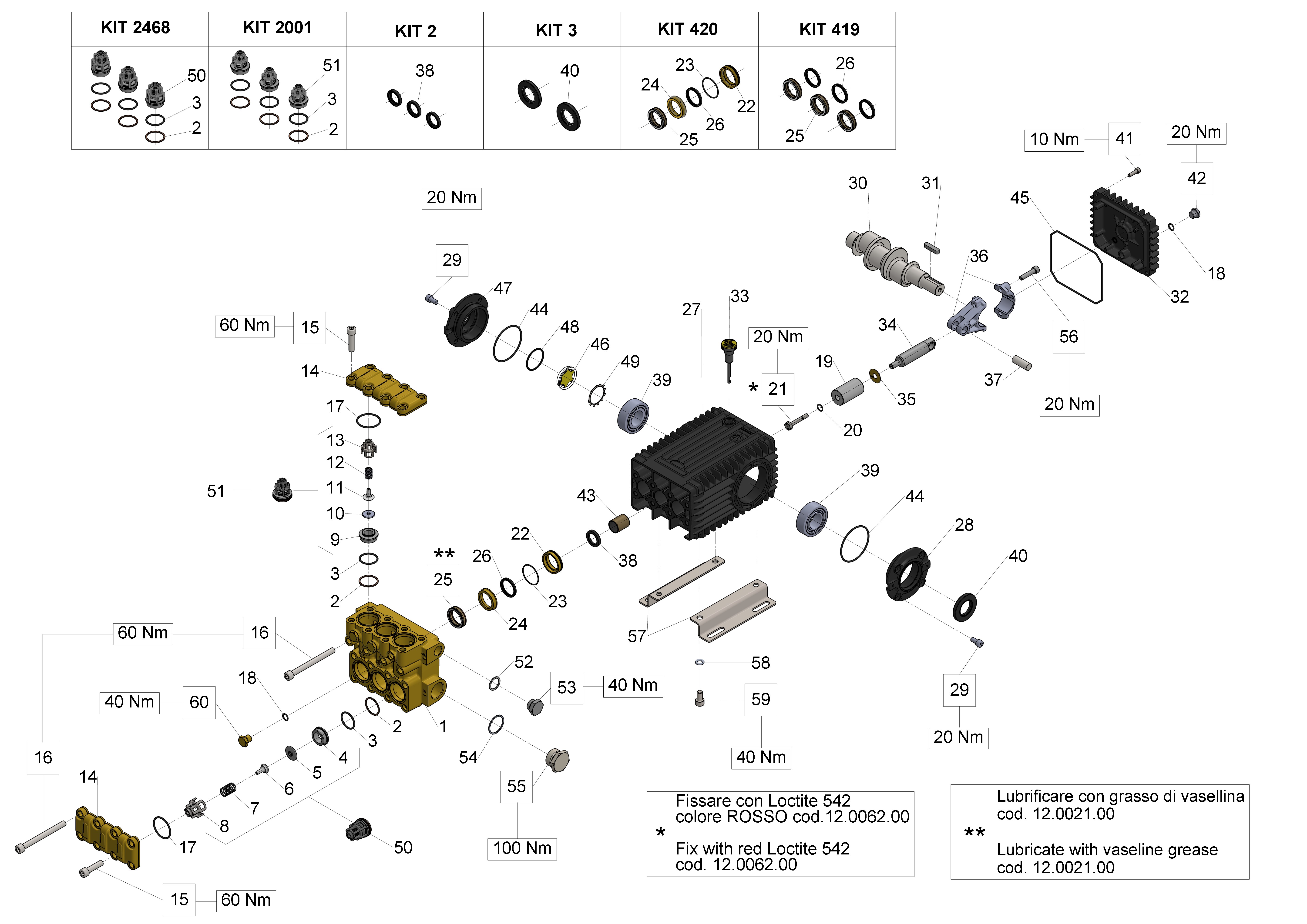 W1570 — Male shaft (key) exploded diagram