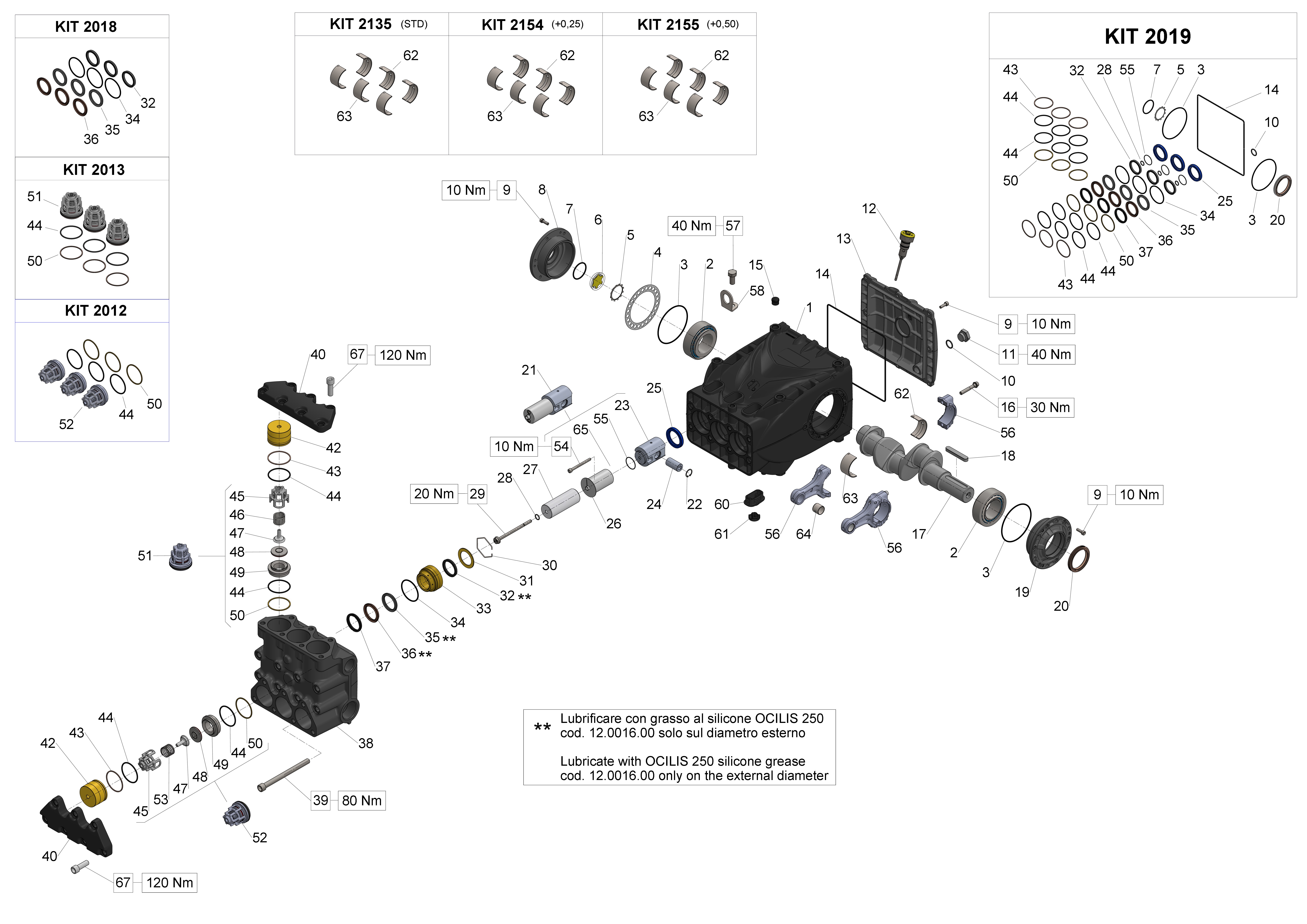 WK15 — Male shaft (key) - GAS exploded diagram