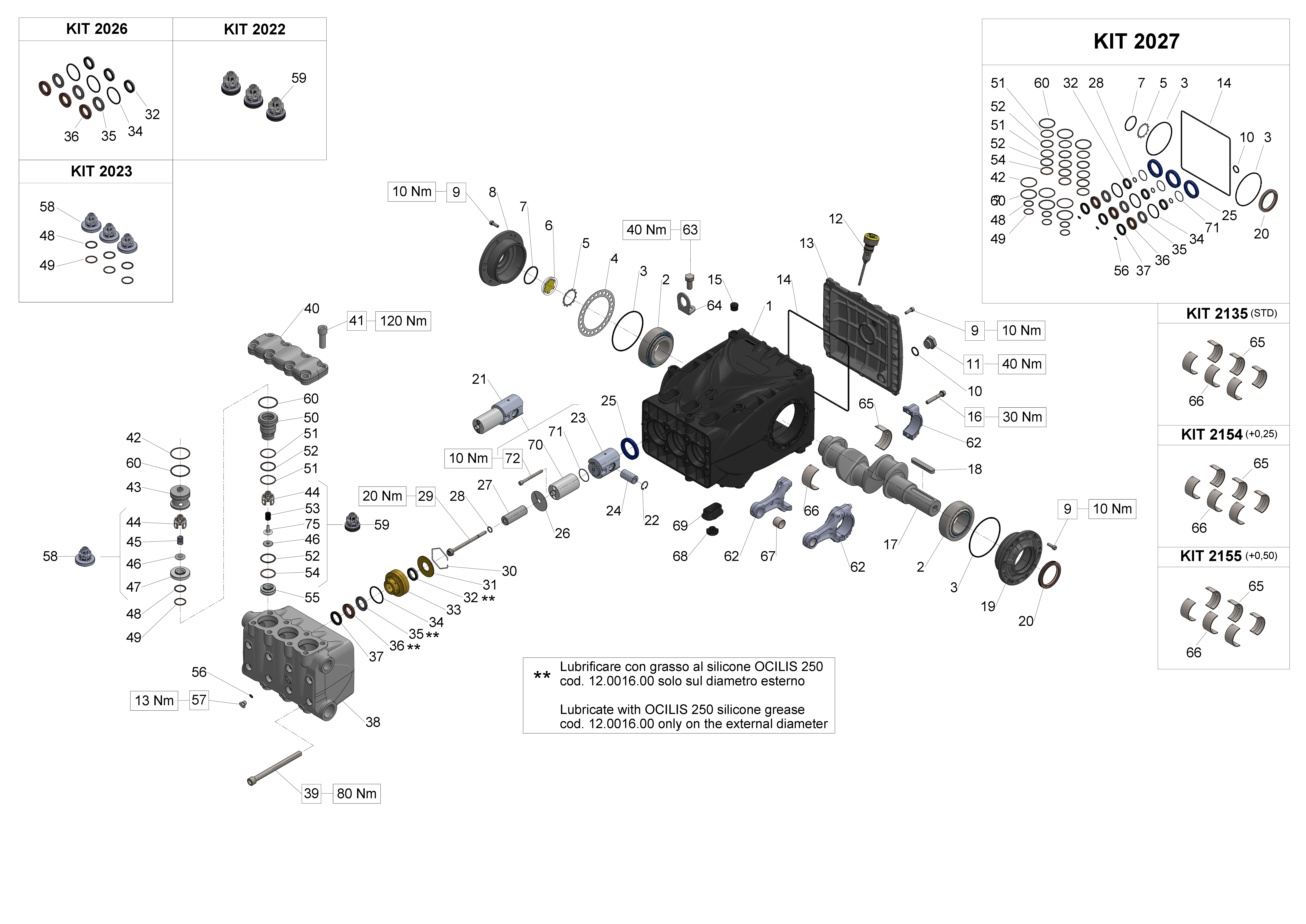 WK355 — Male shaft (key) - GAS exploded diagram