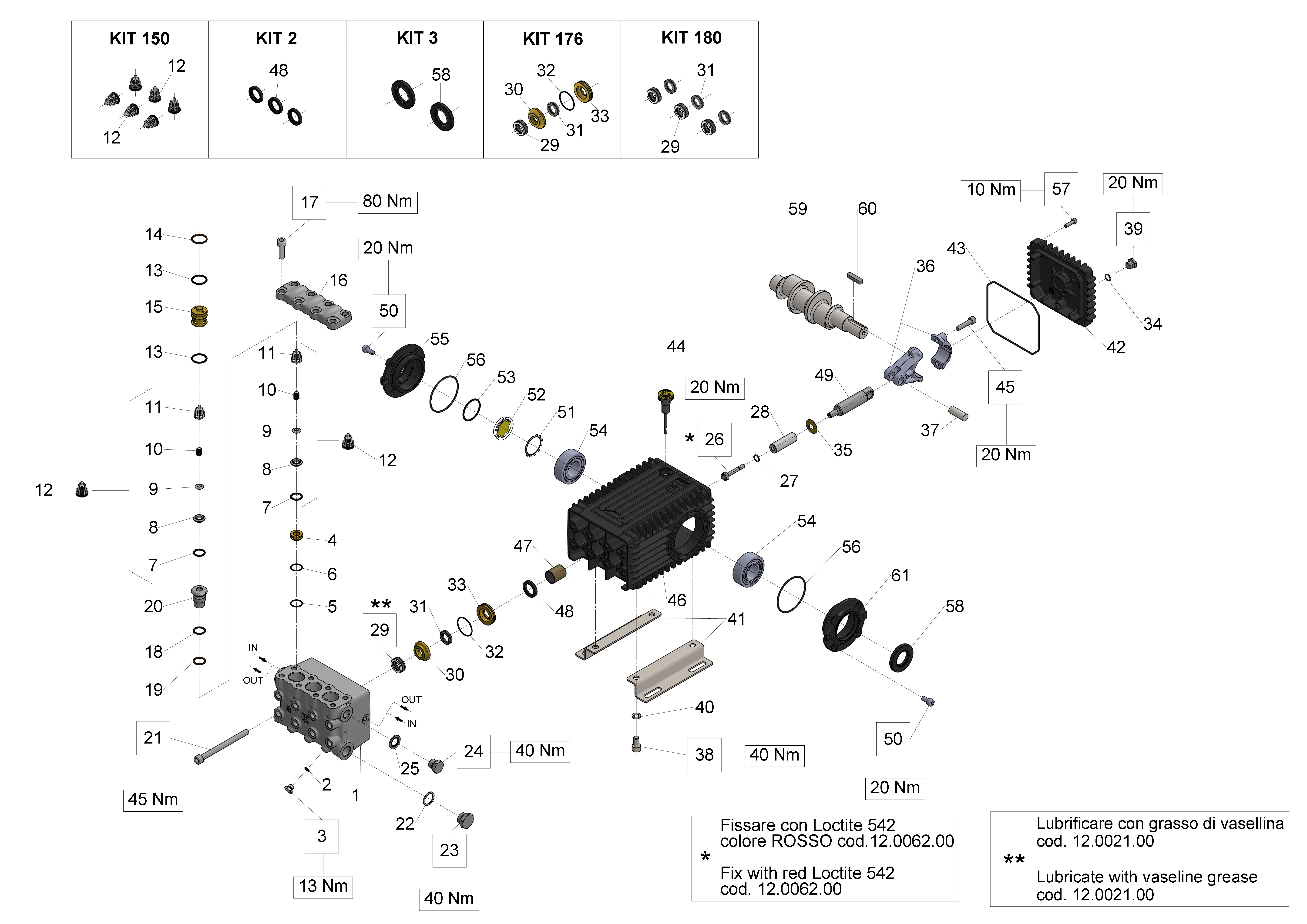 WK5021 — Male shaft (key) exploded diagram