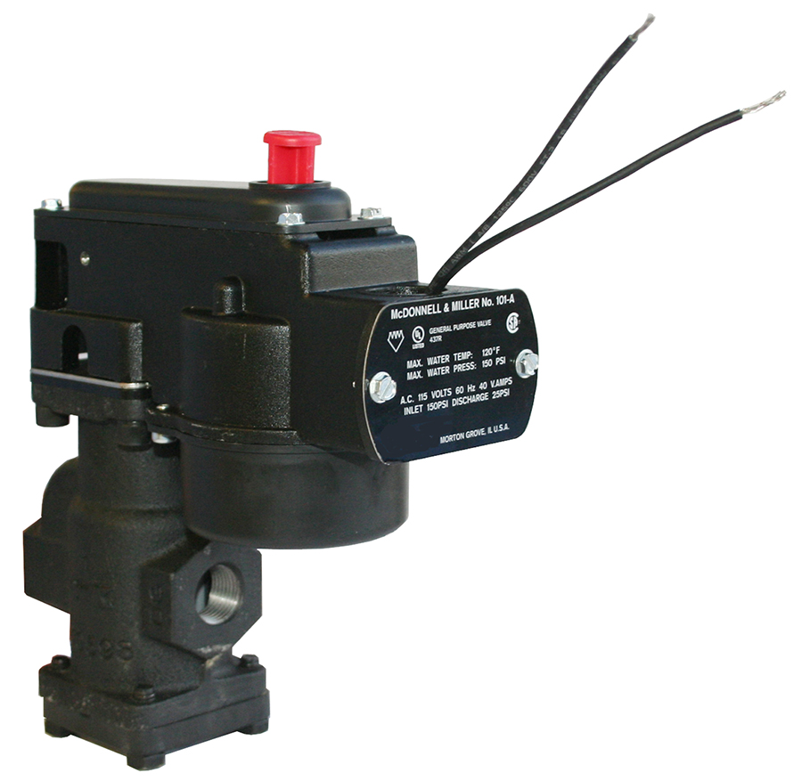 For low pressure steam boilers with cold water feed Eliminates necessity to manually add water to the boiler Can be used with mechanical or electronic low water...