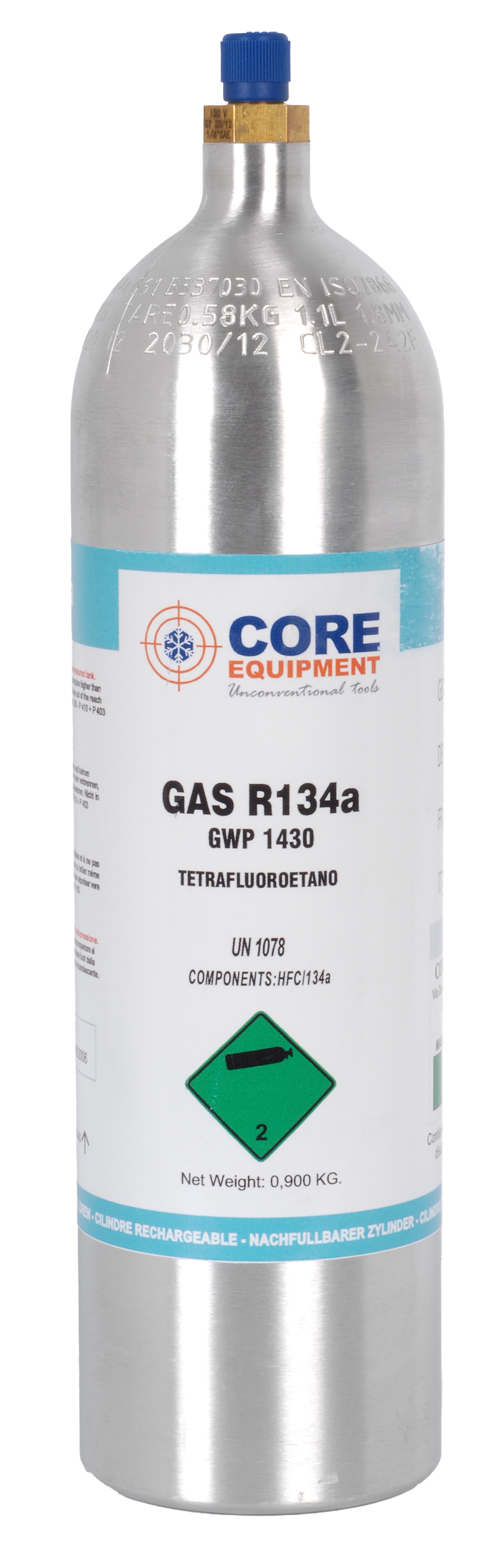 Refrigerant bottle R134A 900 GR (incl. deposit)
