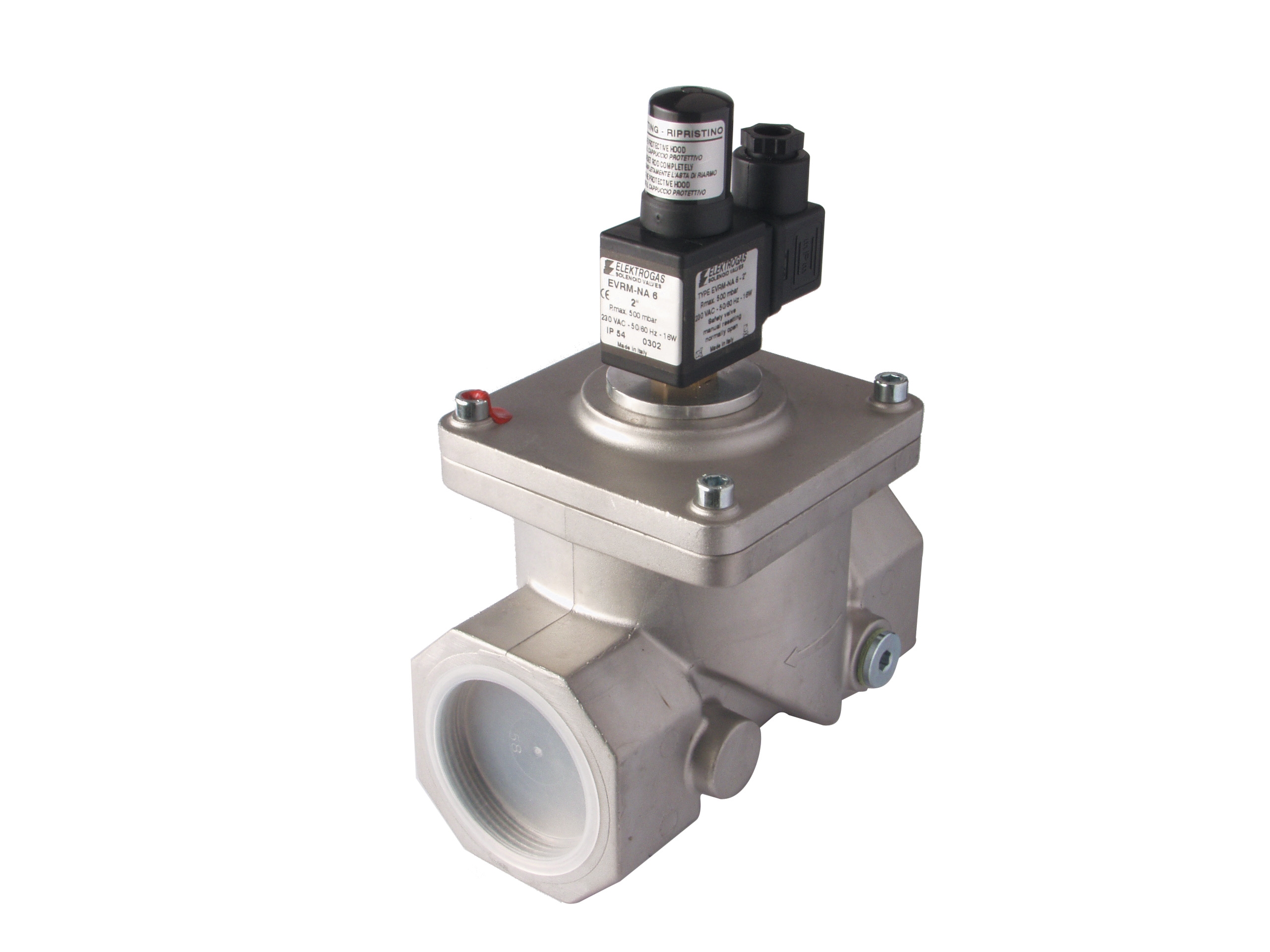 Solenoid valve EVRM NA 6 threaded D2" 600 Mbar