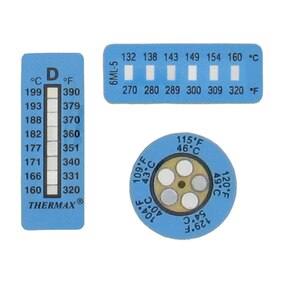 Temperature adhesive label 7 points 0..30°C (pack 30) RLC-50-0/30-30