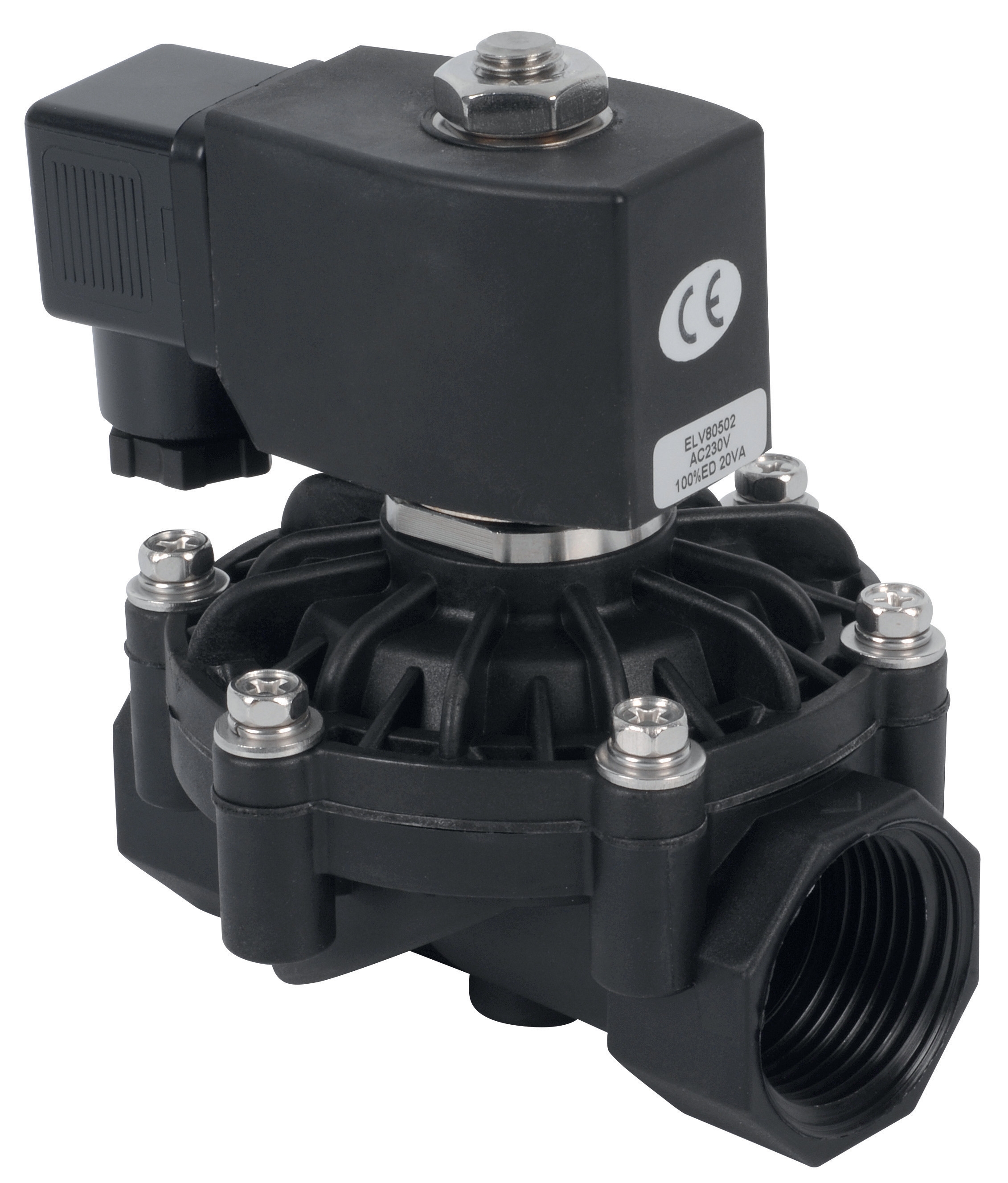 Plastic solenoid valve DN 1" NF 230V Mini 0