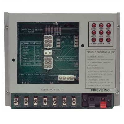 SB Series Training Unit. The Fireye Model 57SB4-1000 Tester provides a convenient means for testing SB Series controllers and sensors. It also is a good tool for learning about the sequences and safety features of all the sbSeries models.